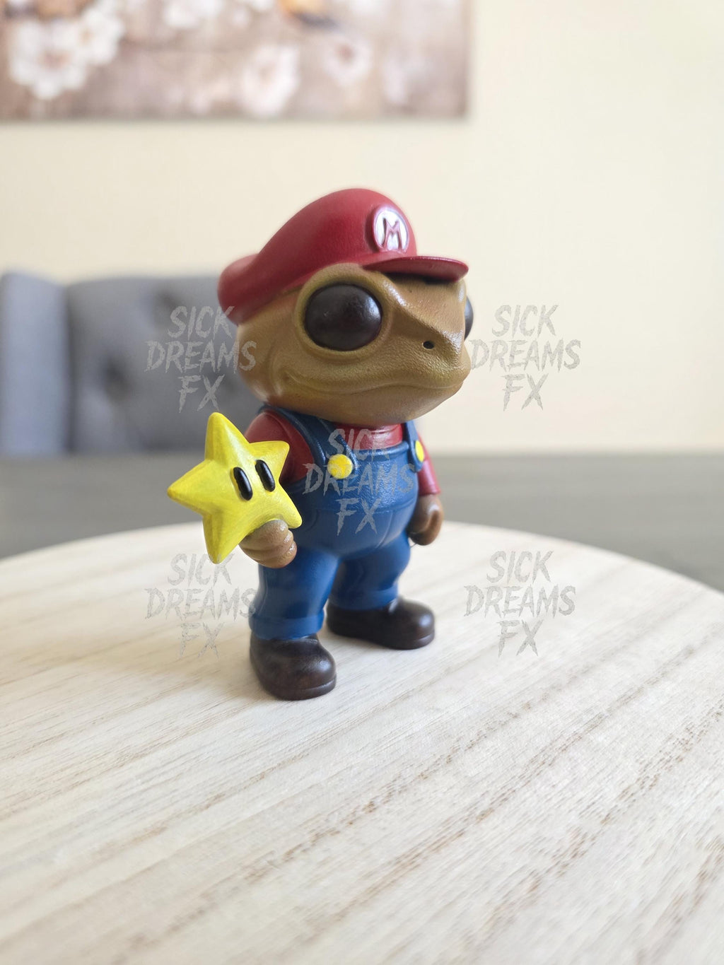 Coquí Mario Bros. Style | 3.25” Resin Puerto Rican Frog Figure | 3D Printed & Hand-Painted Collectible