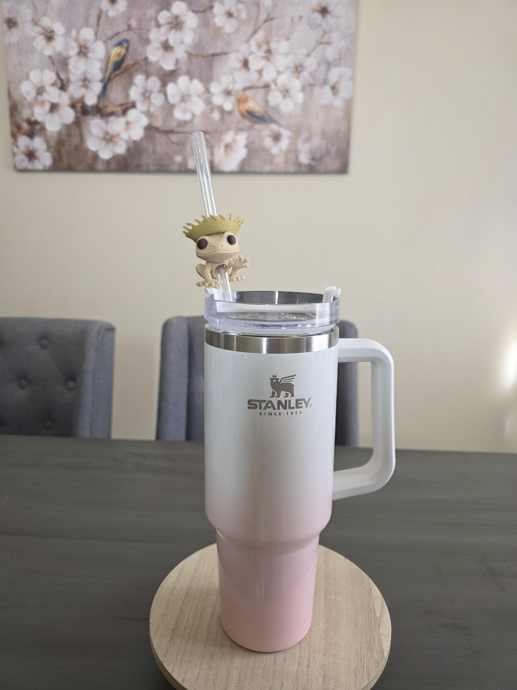Puerto Rico Coquí with Pava 3D Straw Topper