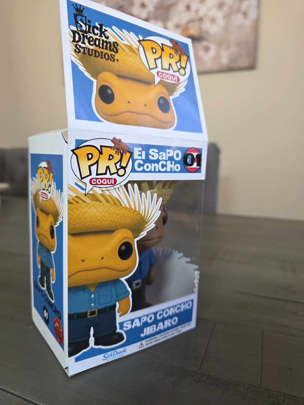 Sapo Concho Jibaro La Residencia Puerto Rico Custom Funko POP! Collectible Figure | 5 Inch ABS Resin | Limited Edition Handmade Toy