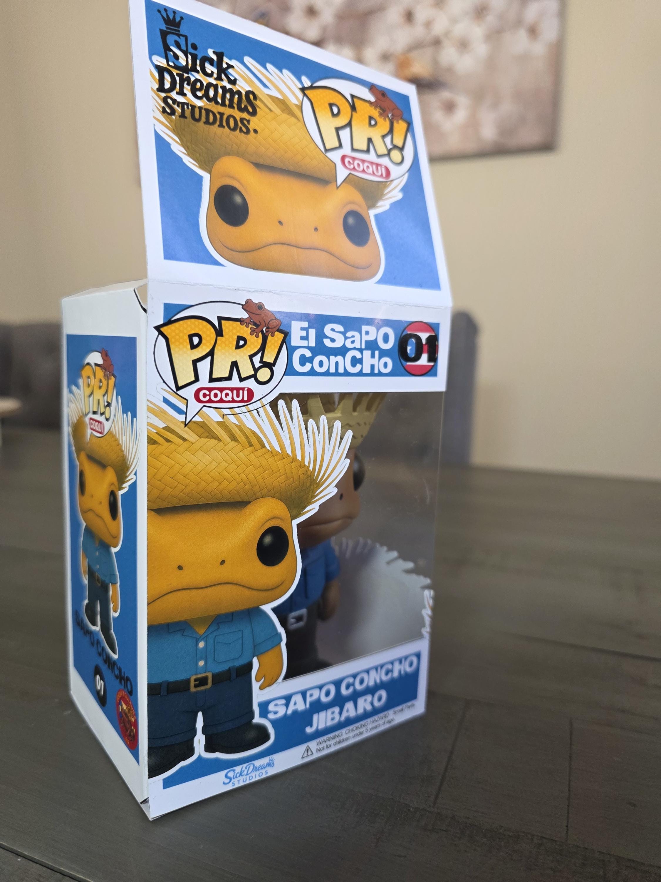Sapo Concho Jibaro La Residencia Puerto Rico Custom Funko POP! Collectible Figure | 5 Inch ABS Resin | Limited Edition Handmade Toy