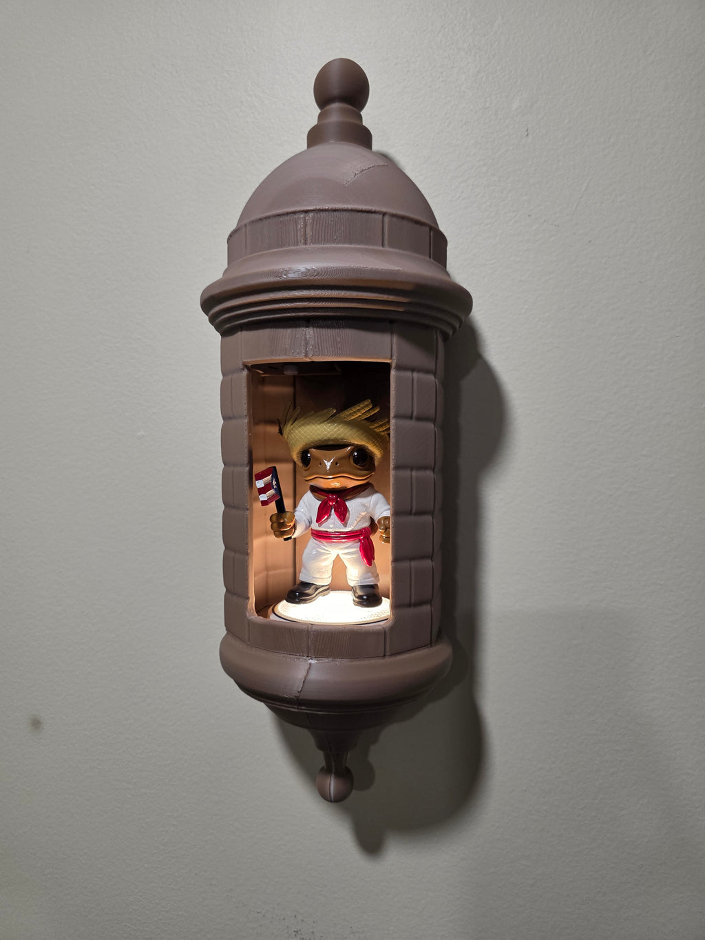 Garita El Morro Wall Lamp Con Sonido, Luz y Coquí Jibarito