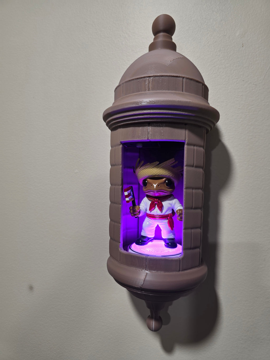 Garita El Morro Wall Lamp Con Sonido, Luz y Coquí Jibarito