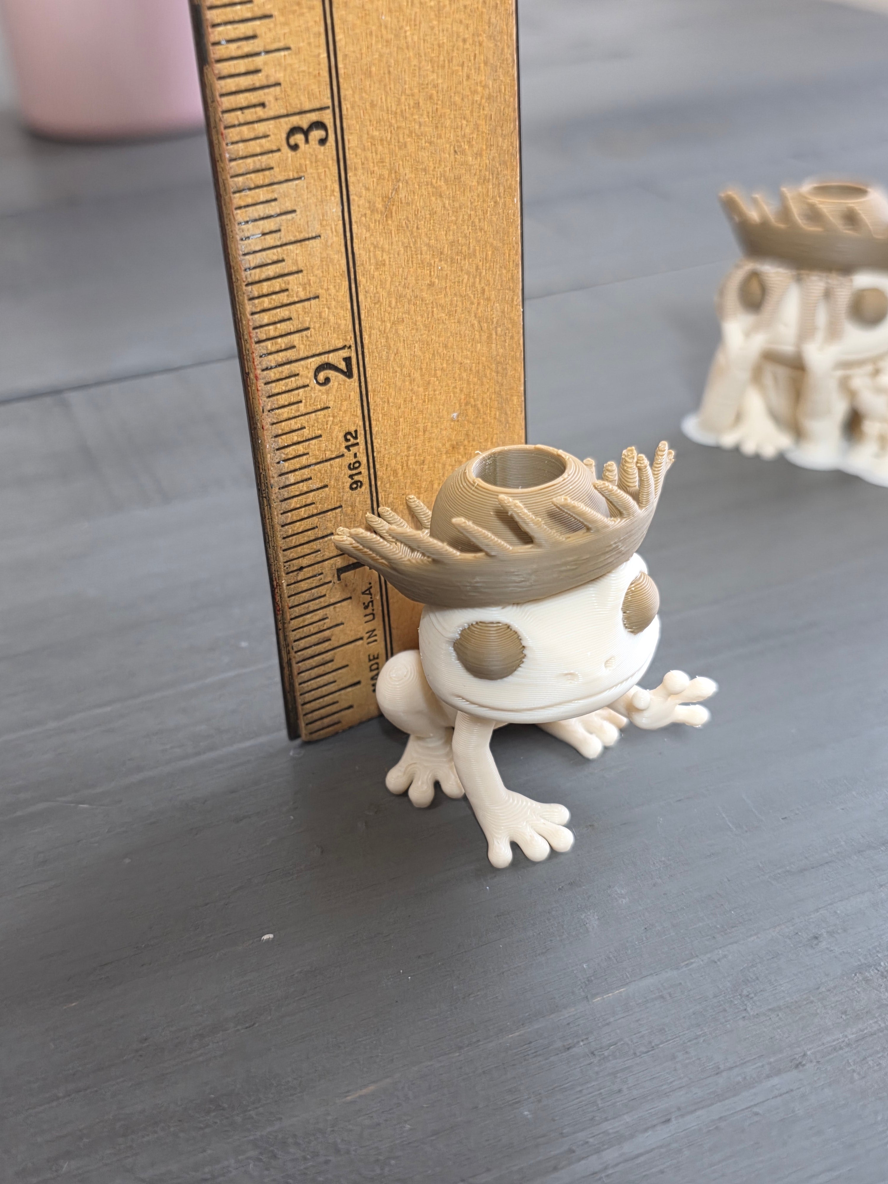 Puerto Rico Coquí with Brown Pava 3D Straw Topper (Smaller Straws)