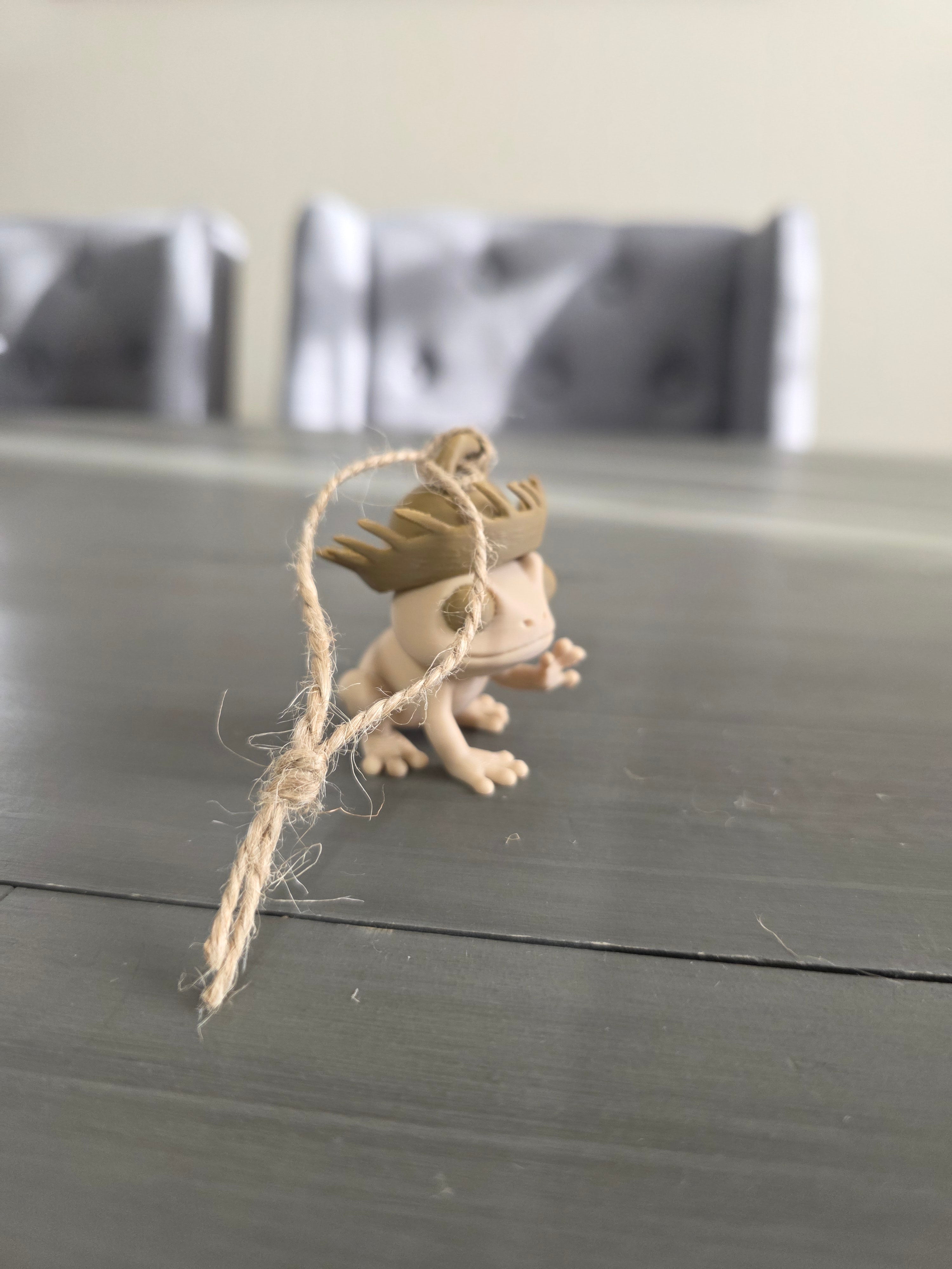 Puerto Rico Coquí with Brown Pava 3D Ornament