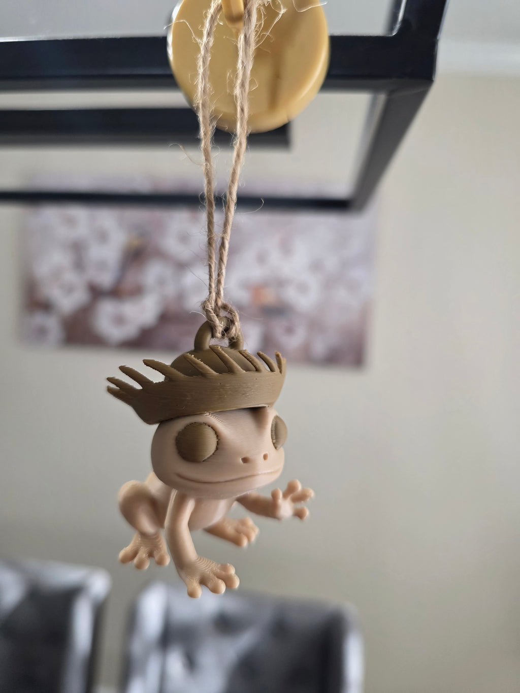 Puerto Rico Coquí with Brown Pava 3D Ornament