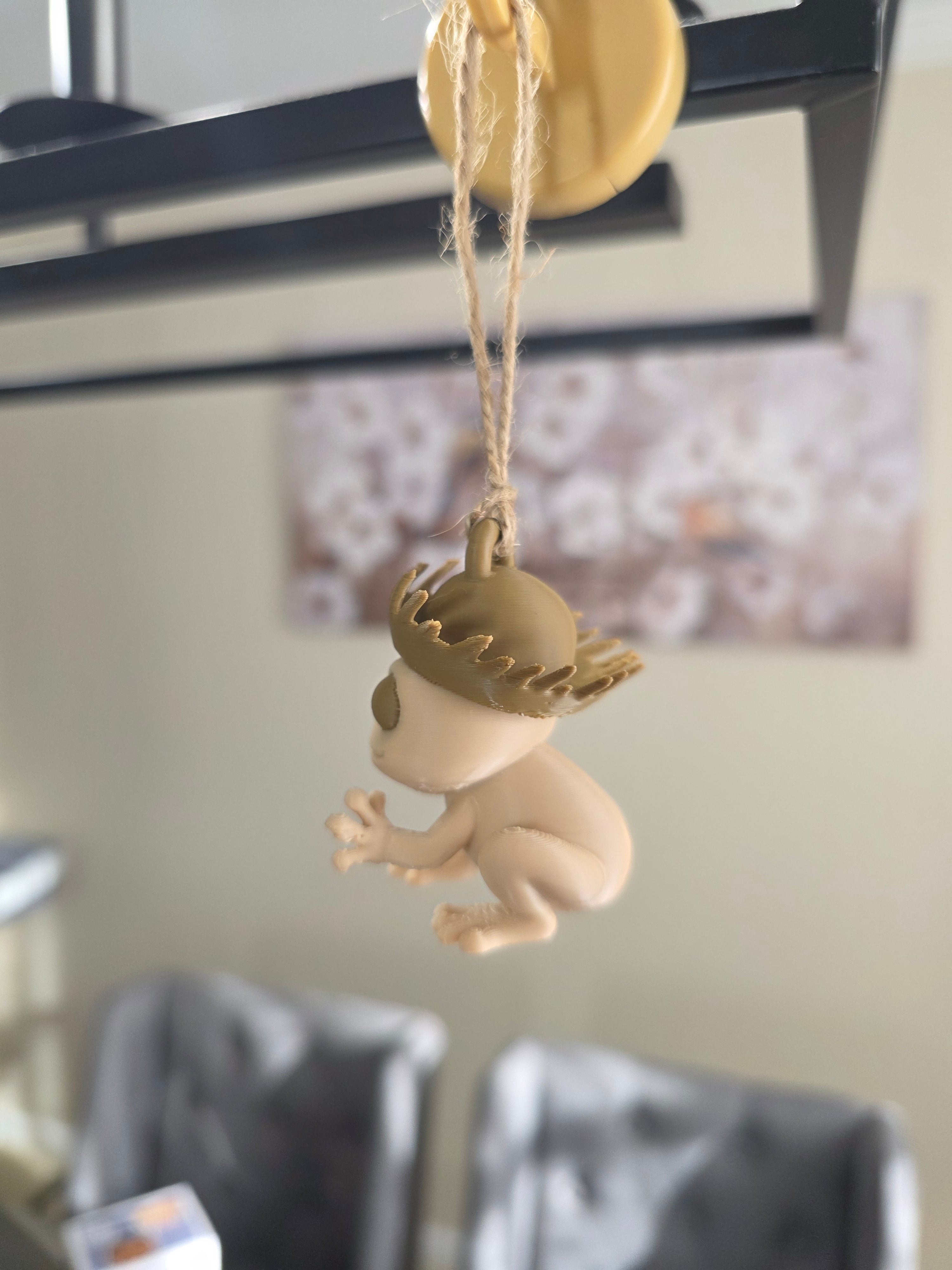 Puerto Rico Coquí with Brown Pava 3D Ornament