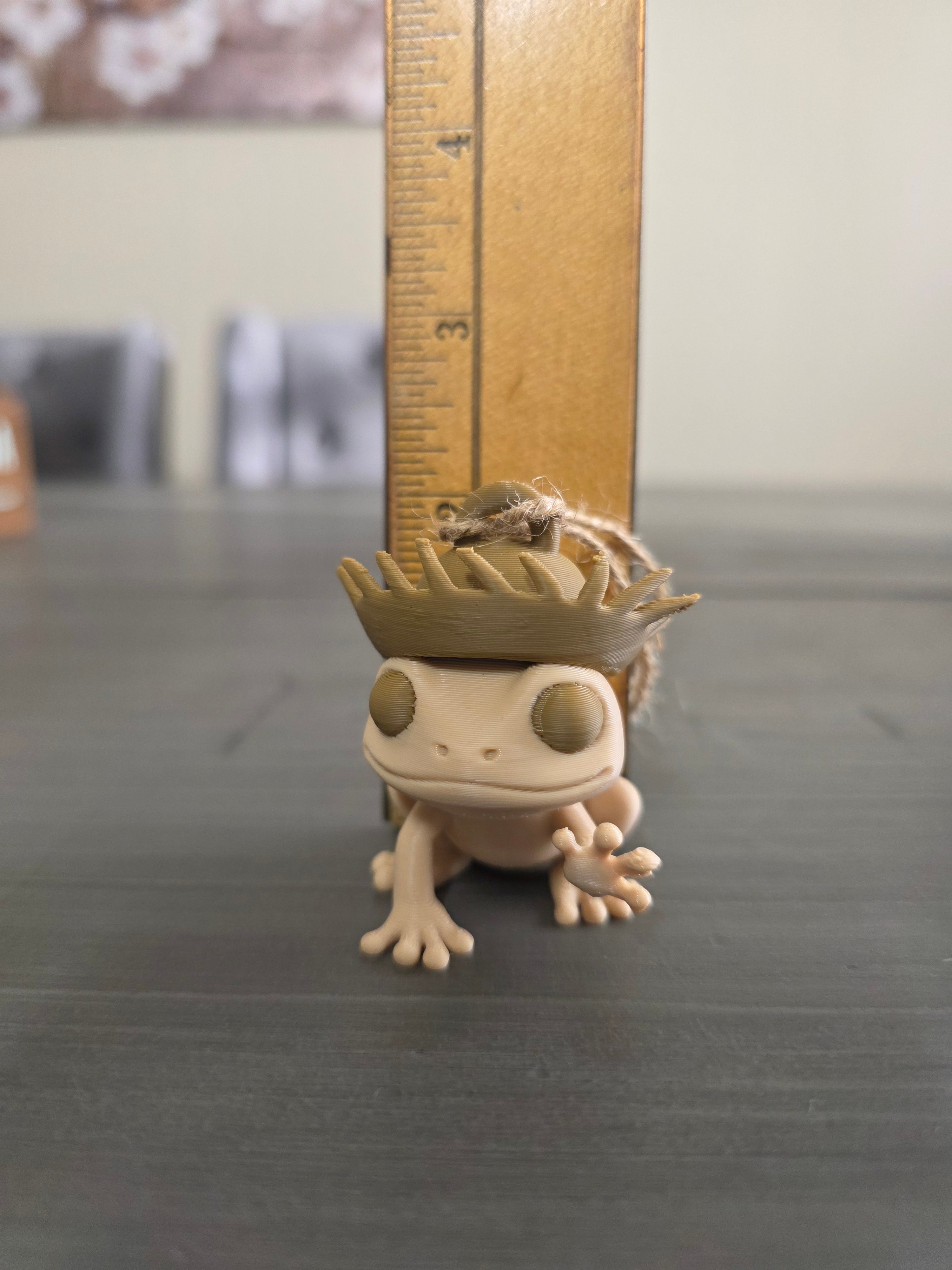 Puerto Rico Coquí with Brown Pava 3D Ornament