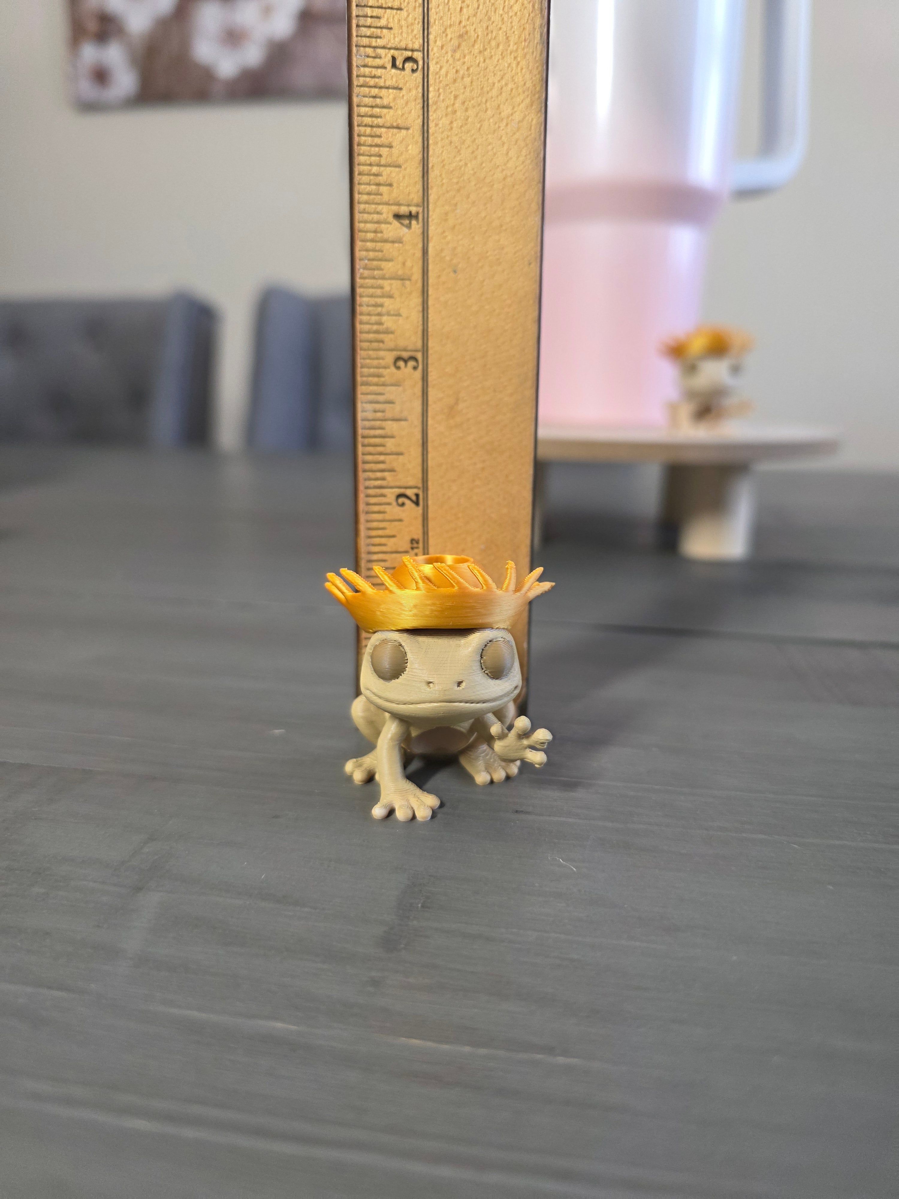 Puerto Rico Coquí with Golden Pava 3D Straw Topper