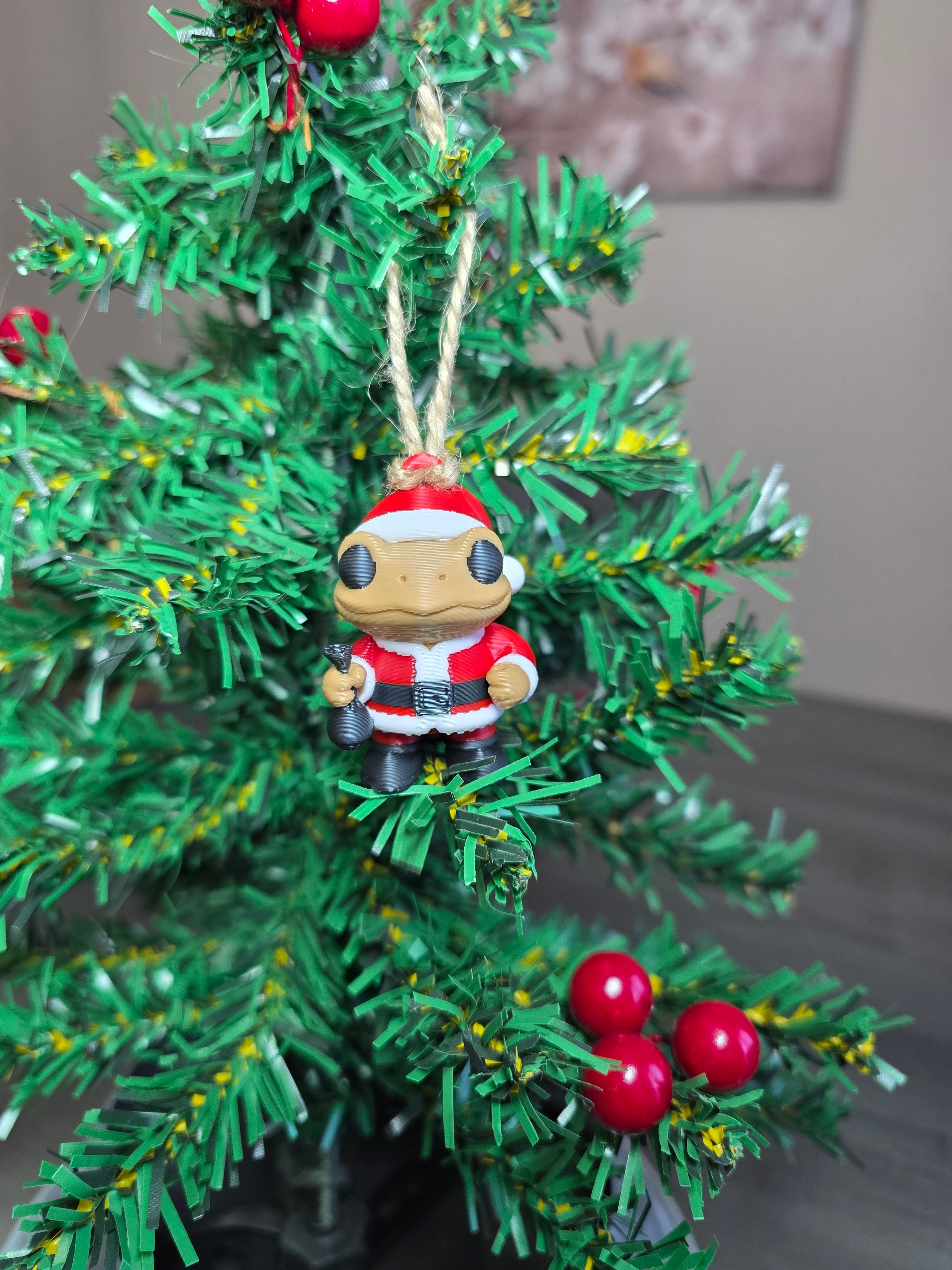 Puerto Rico Coquí Santa Clause 3D Ornament