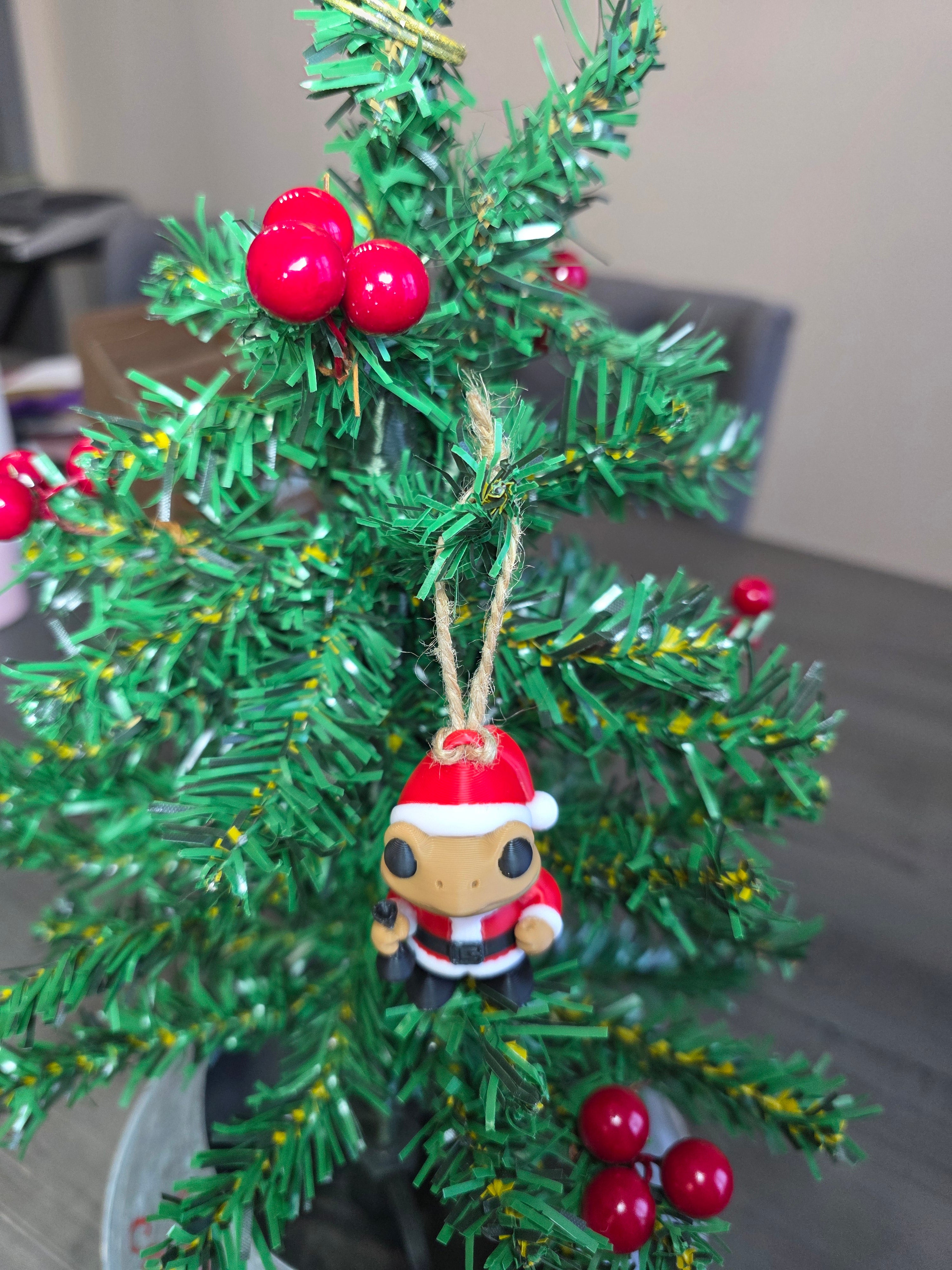 Puerto Rico Coquí Santa Clause 3D Ornament