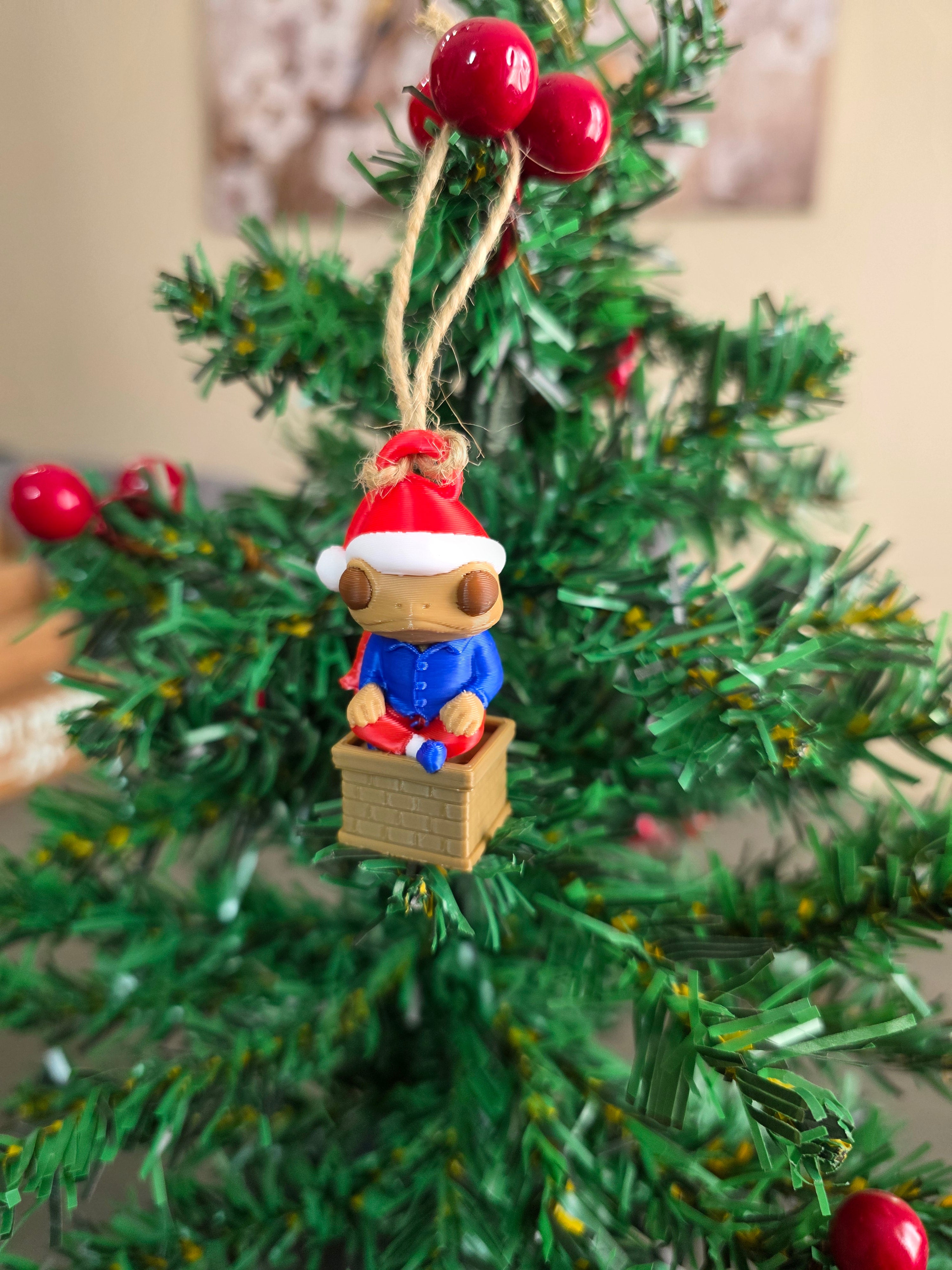 Puerto Rico Sapo Concho DTMF on a Chimney 3D Ornament