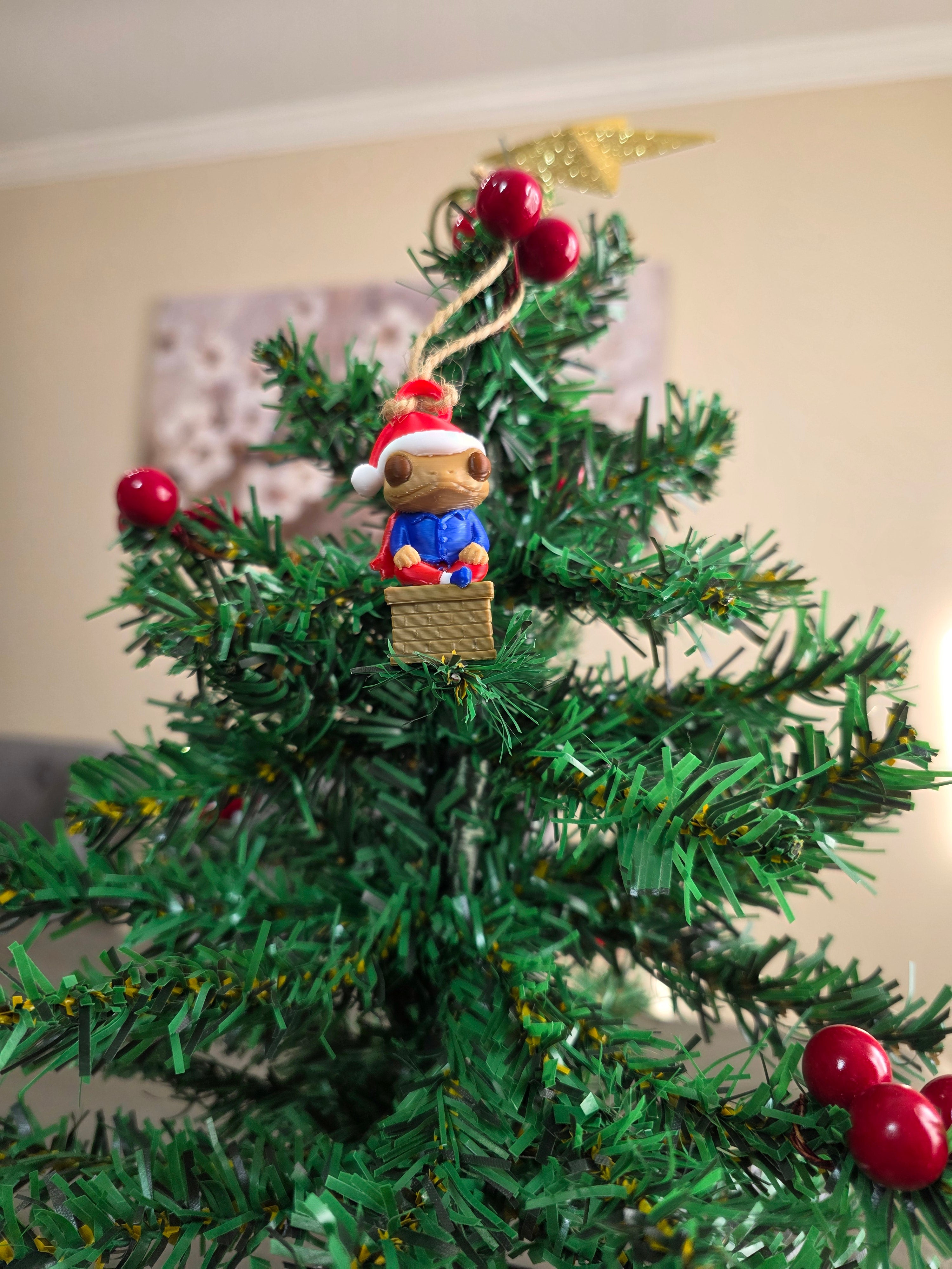 Puerto Rico Sapo Concho DTMF on a Chimney 3D Ornament