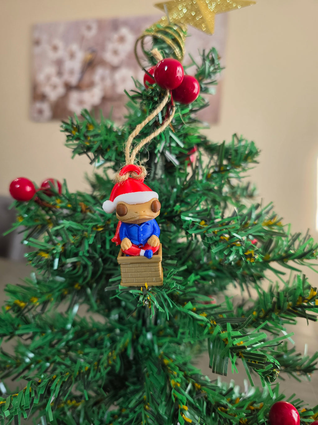 Puerto Rico Sapo Concho DTMF on a Chimney 3D Ornament