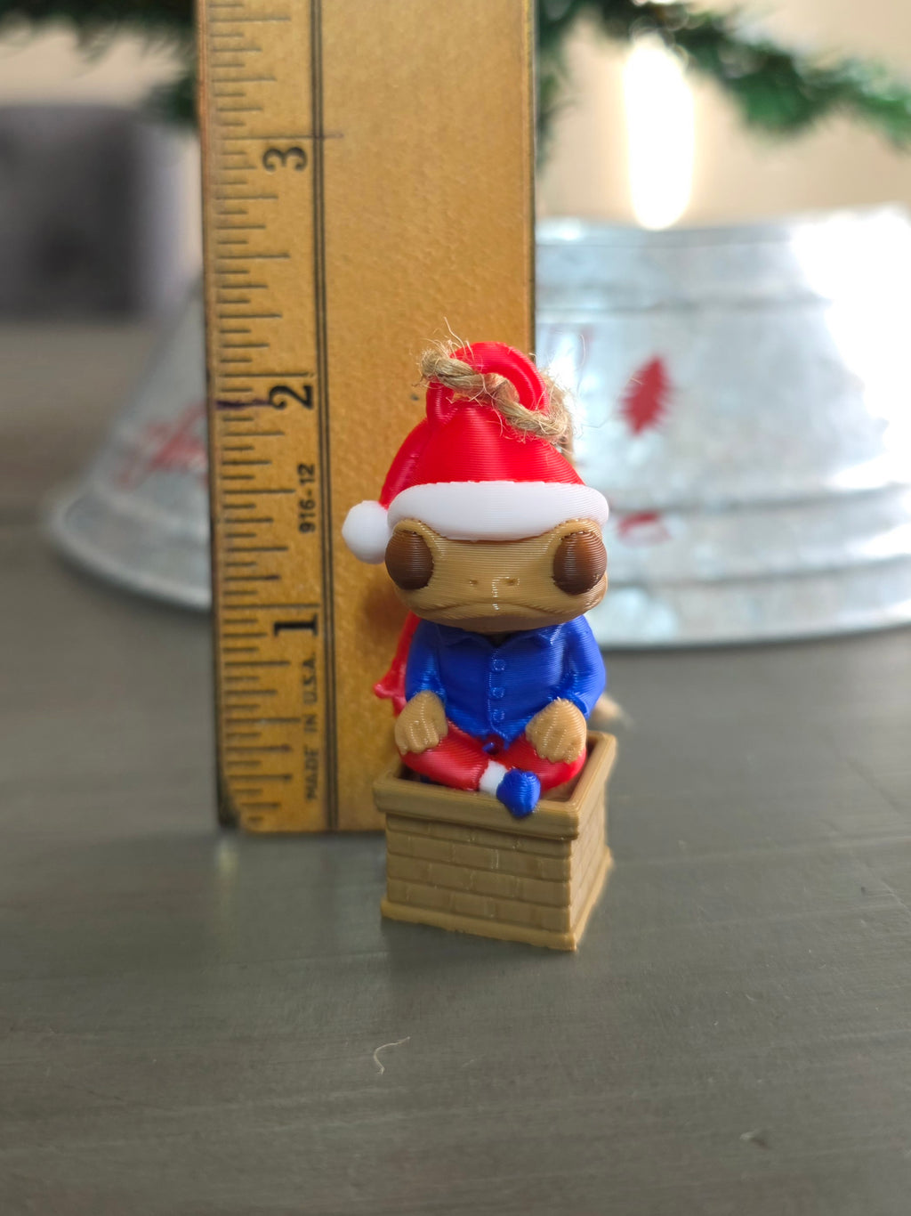 Puerto Rico Sapo Concho DTMF on a Chimney 3D Ornament