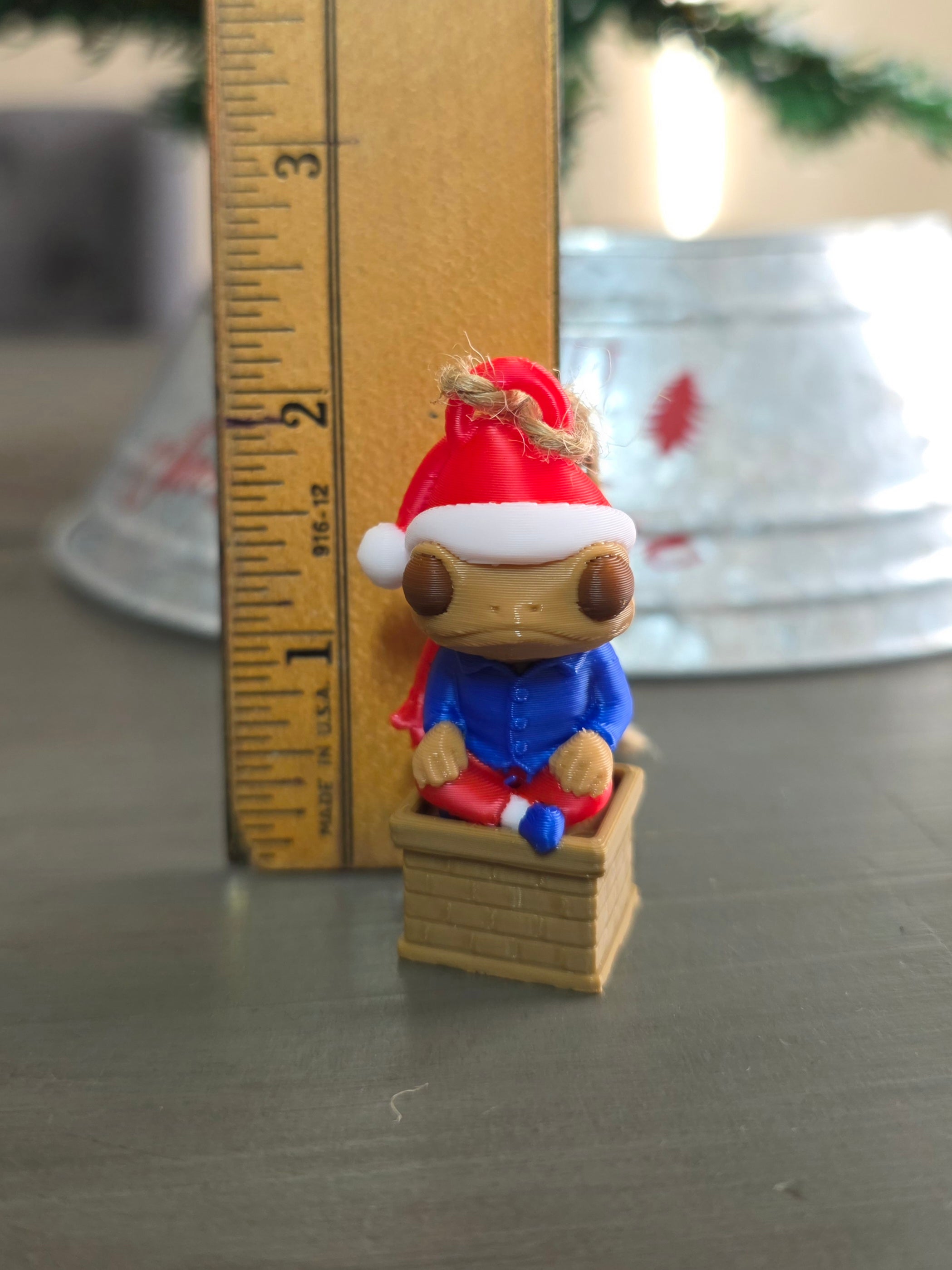 Puerto Rico Sapo Concho DTMF on a Chimney 3D Ornament