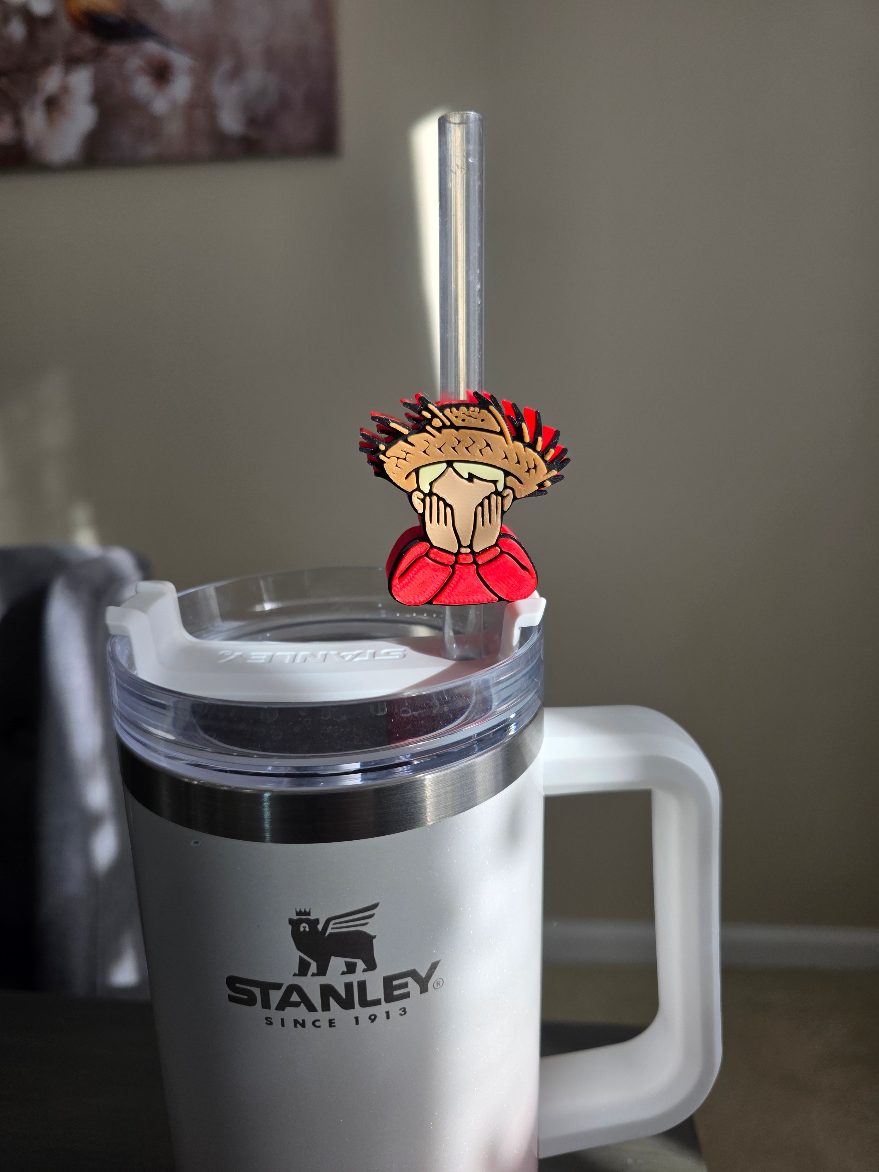 Puerto Rico Kevin with Pava 3D Straw Topper