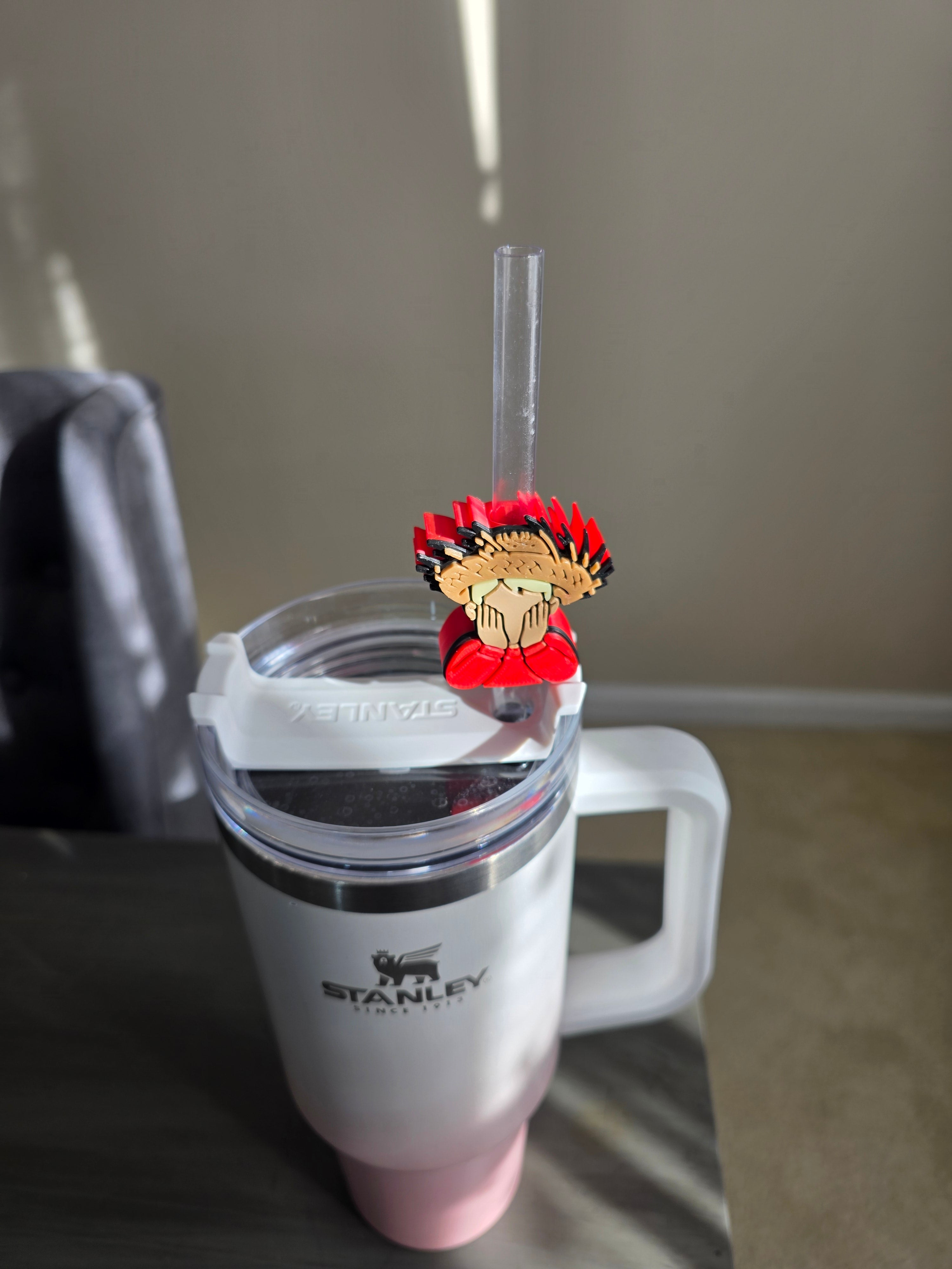 Puerto Rico Kevin with Pava 3D Straw Topper