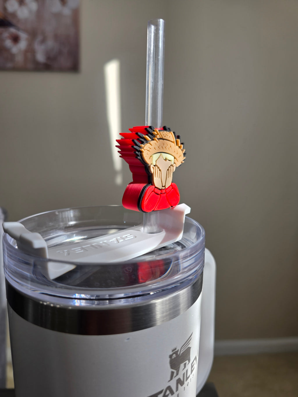 Puerto Rico Kevin with Pava 3D Straw Topper