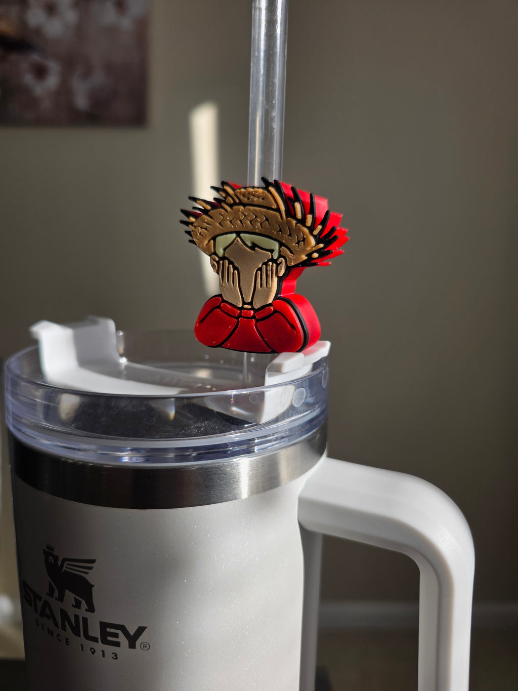 Puerto Rico Kevin with Pava 3D Straw Topper