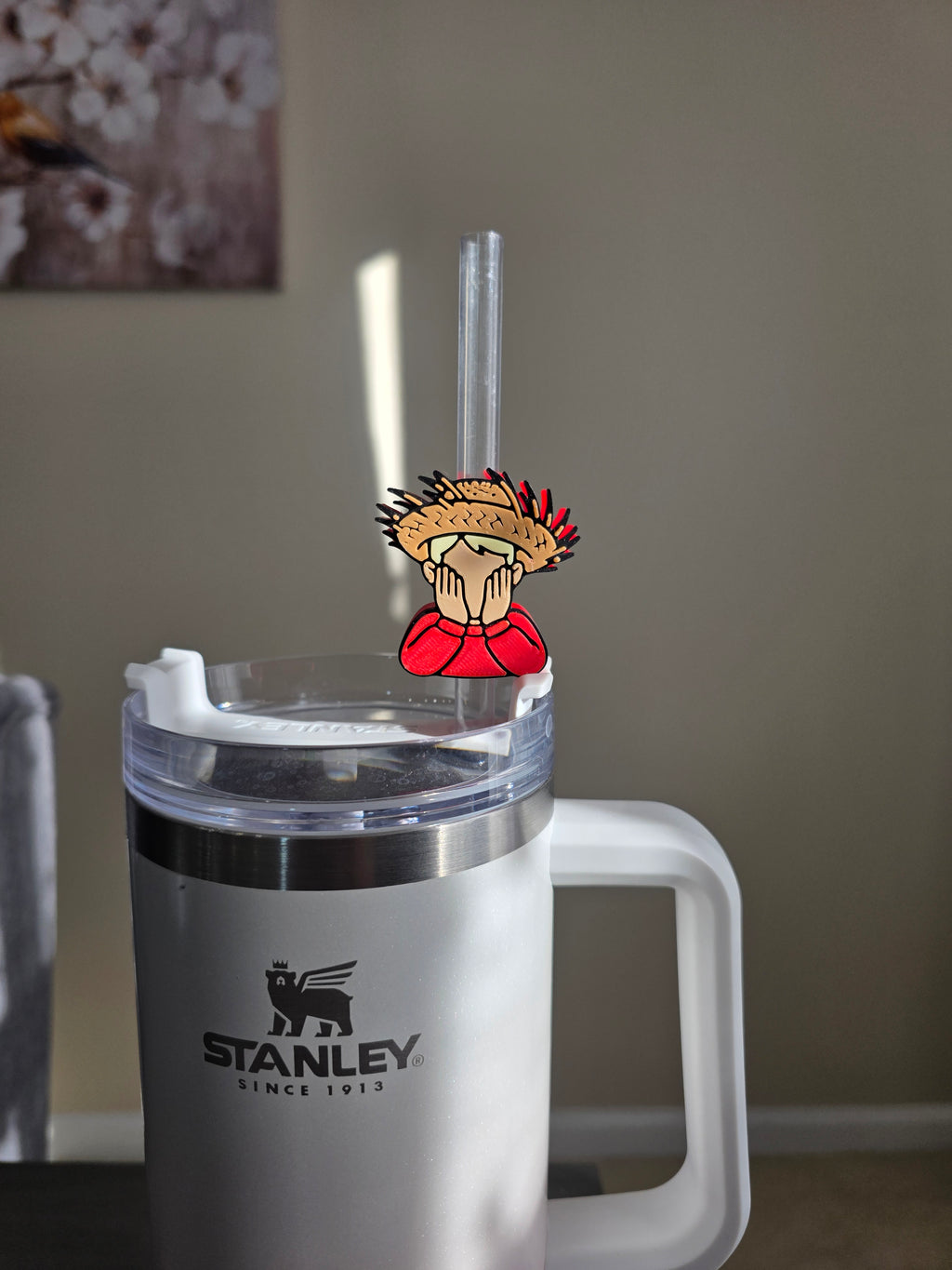 Puerto Rico Kevin with Pava 3D Straw Topper