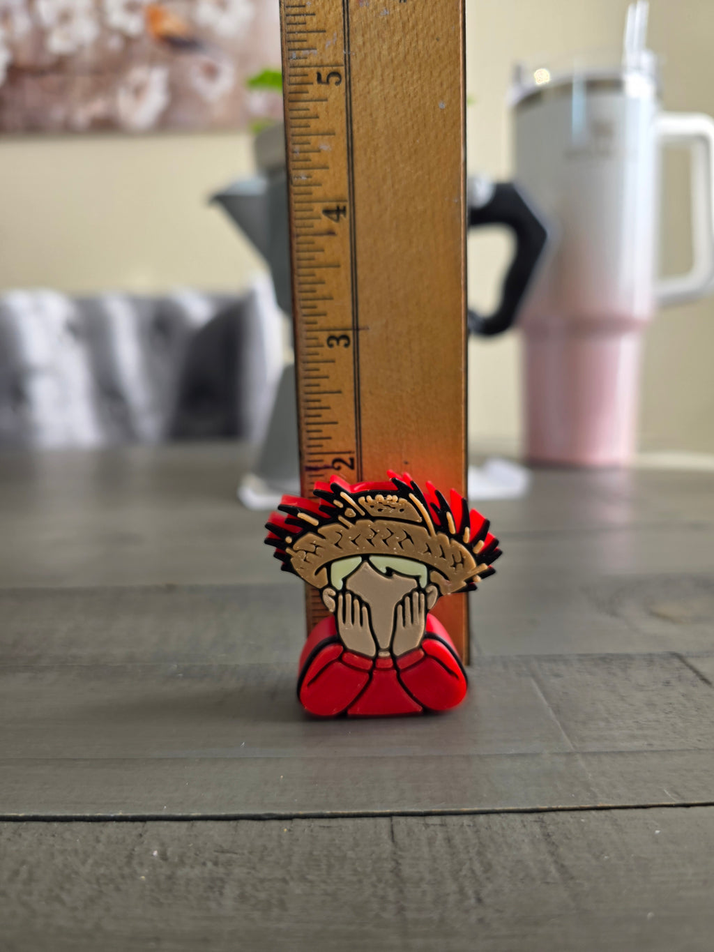 Puerto Rico Kevin with Pava 3D Straw Topper