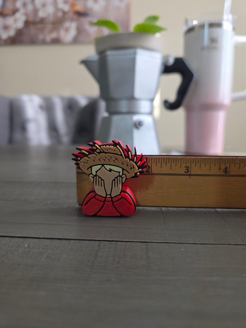 Puerto Rico Kevin with Pava 3D Straw Topper