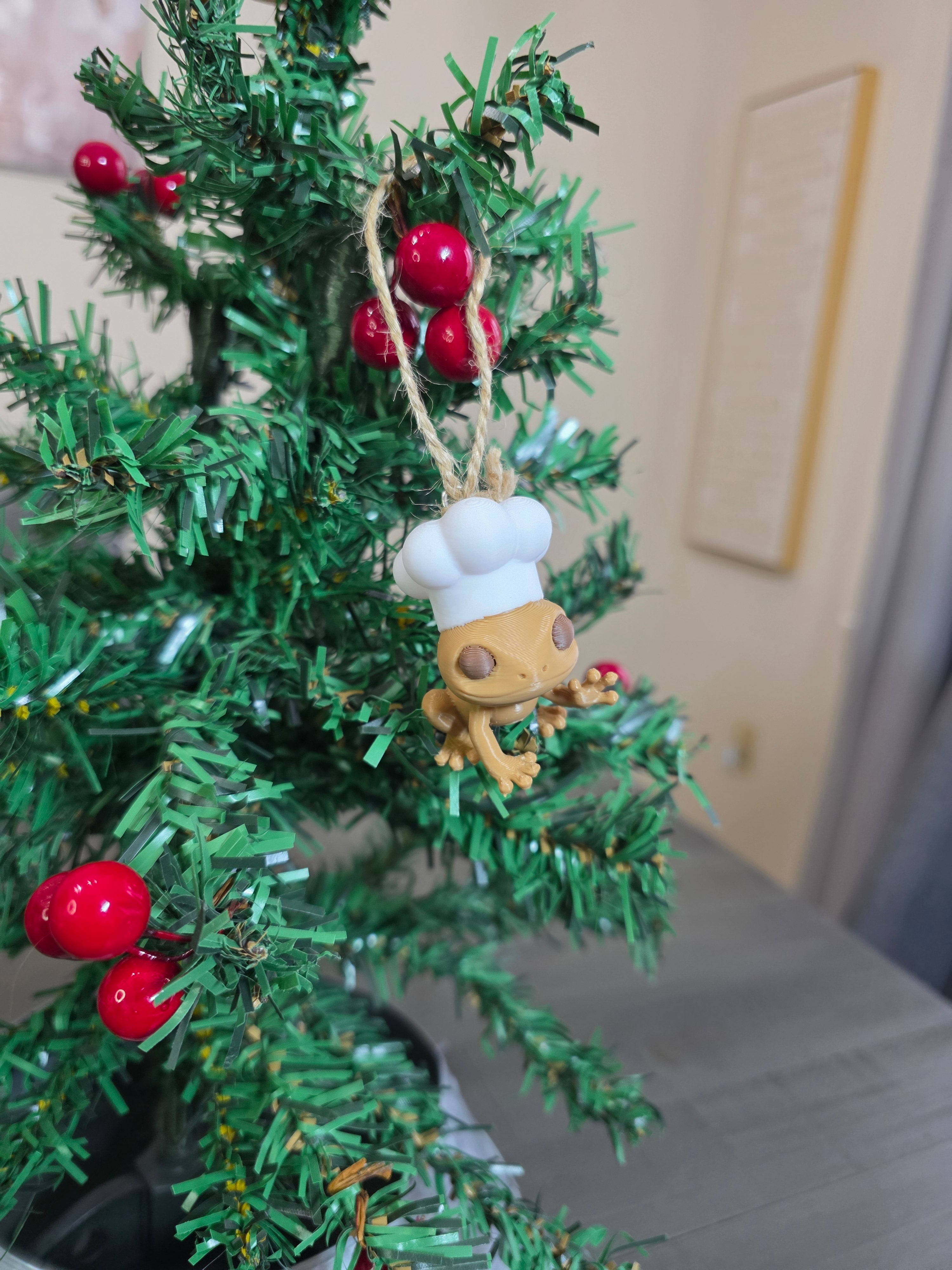 Puerto Rico Coquí Chef 3D Ornament