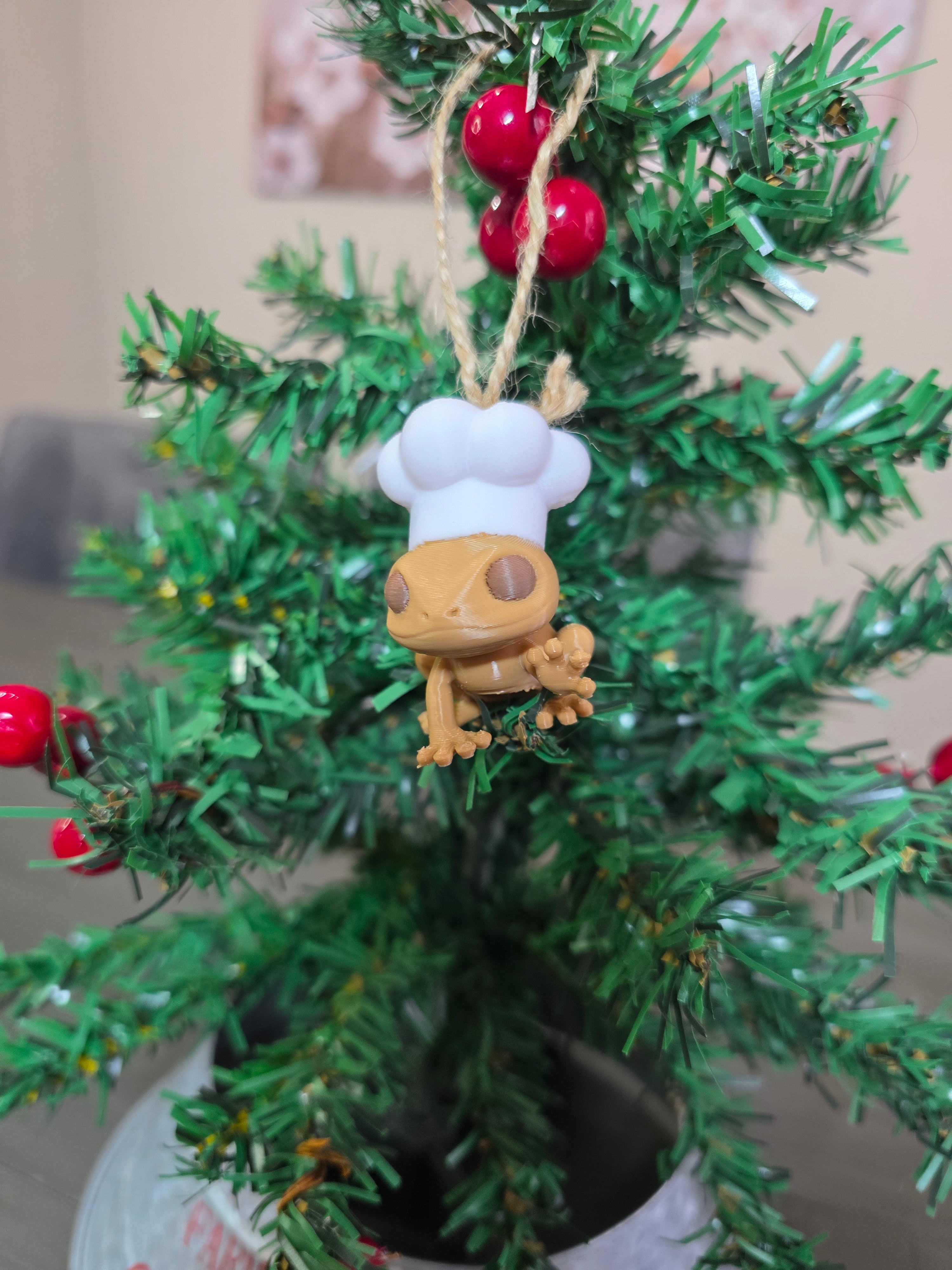 Puerto Rico Coquí Chef 3D Ornament