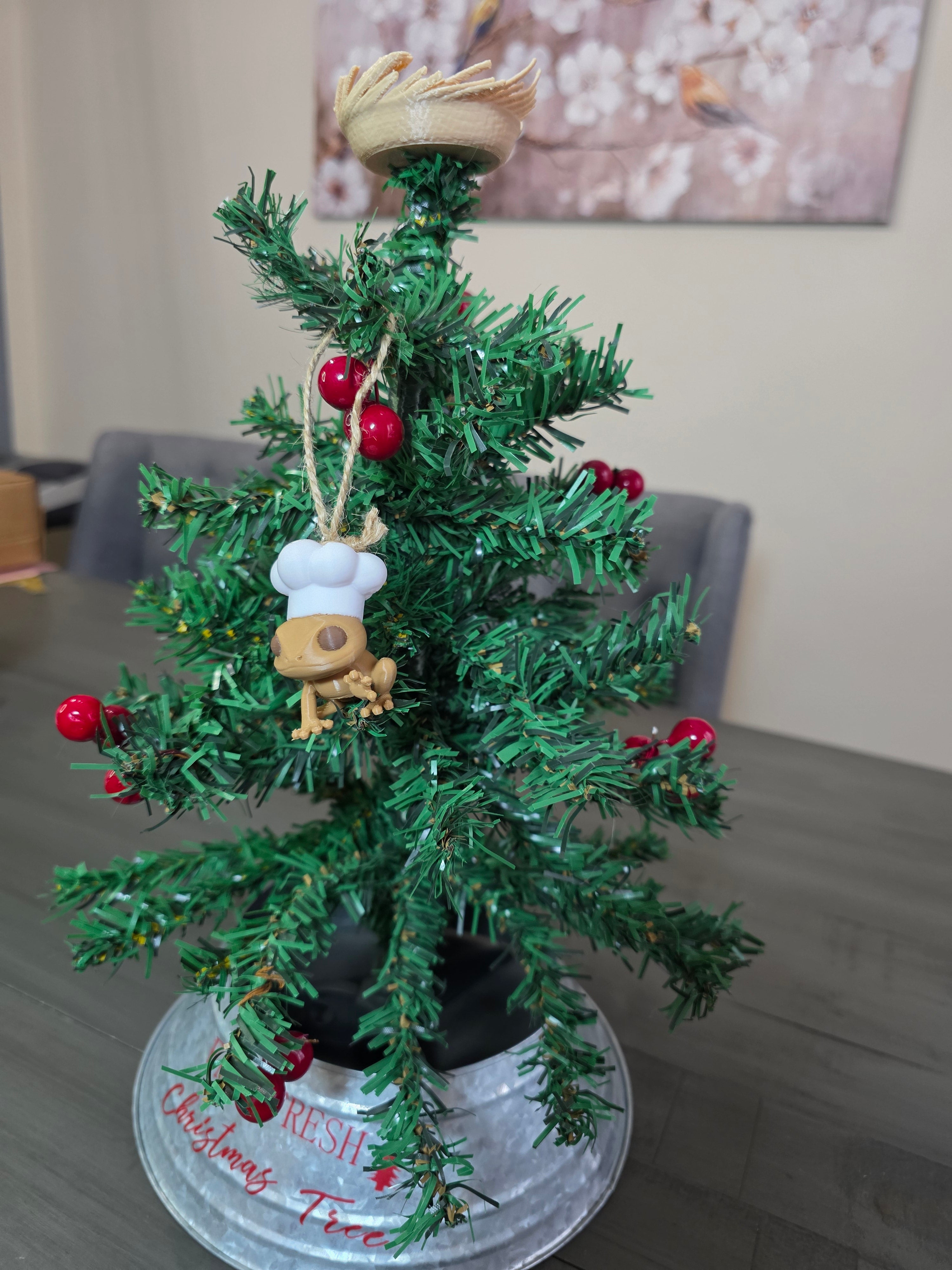 Puerto Rico Coquí Chef 3D Ornament