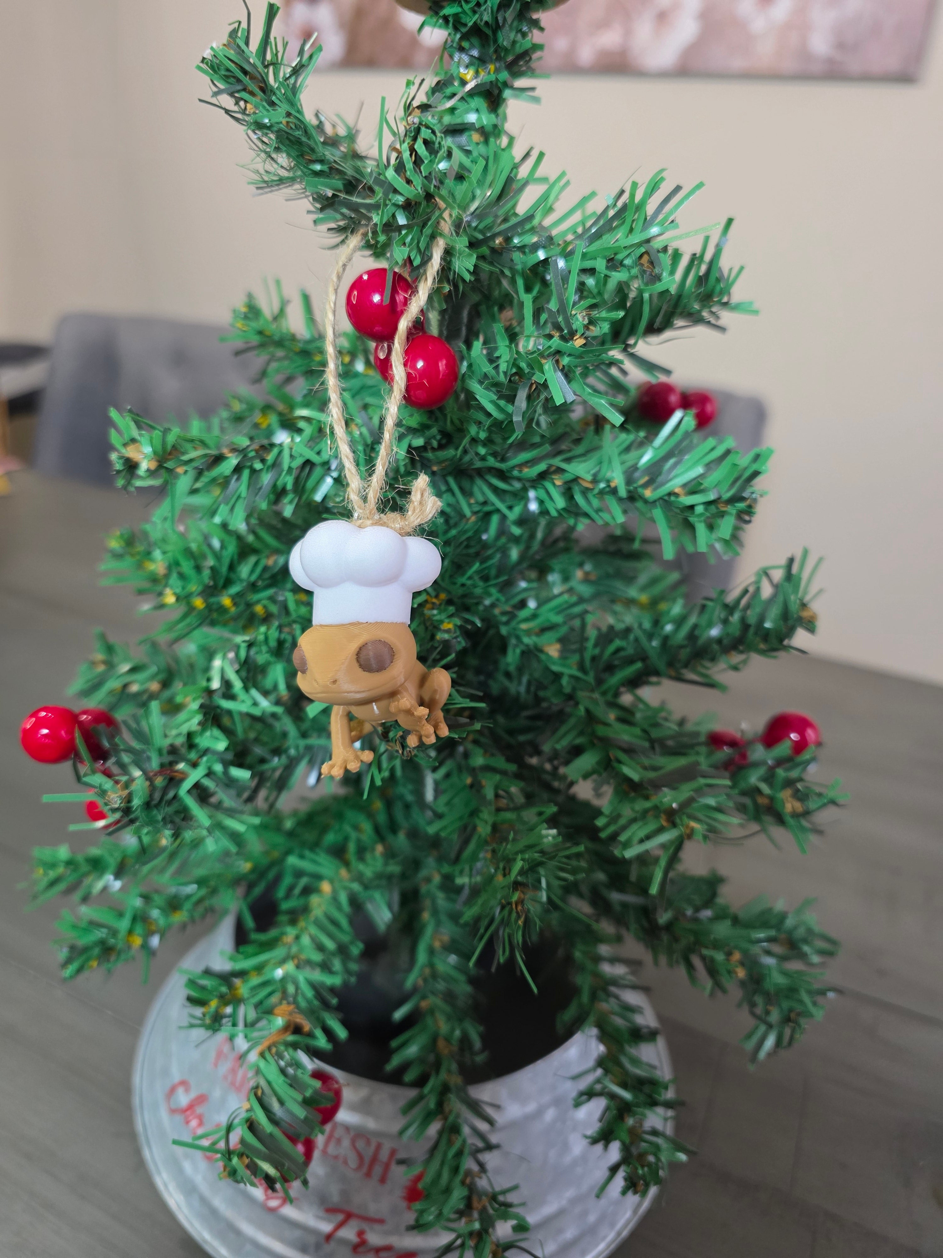 Puerto Rico Coquí Chef 3D Ornament