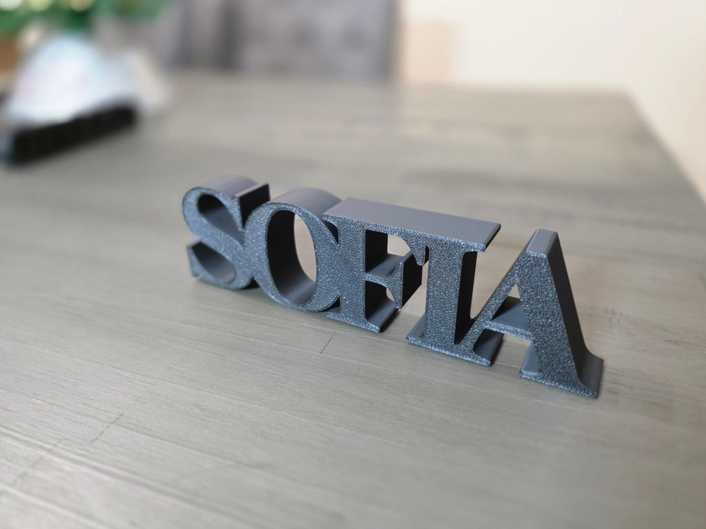 Custom Text 3D Tabletop Sign