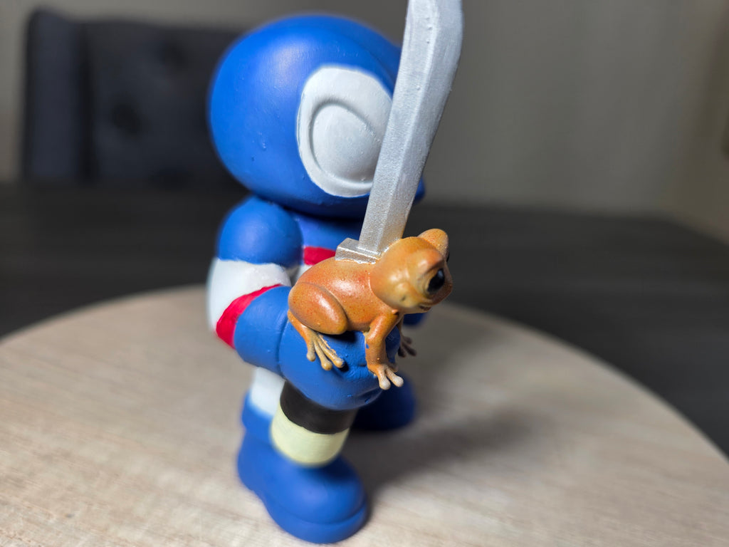 Discontinued - Boricuaverse Borinja Coquí (BoricuaPool's Side Kick) Collectible Figure | 4.25 Inch ABS Resin | Limited Edition Handmade Toy