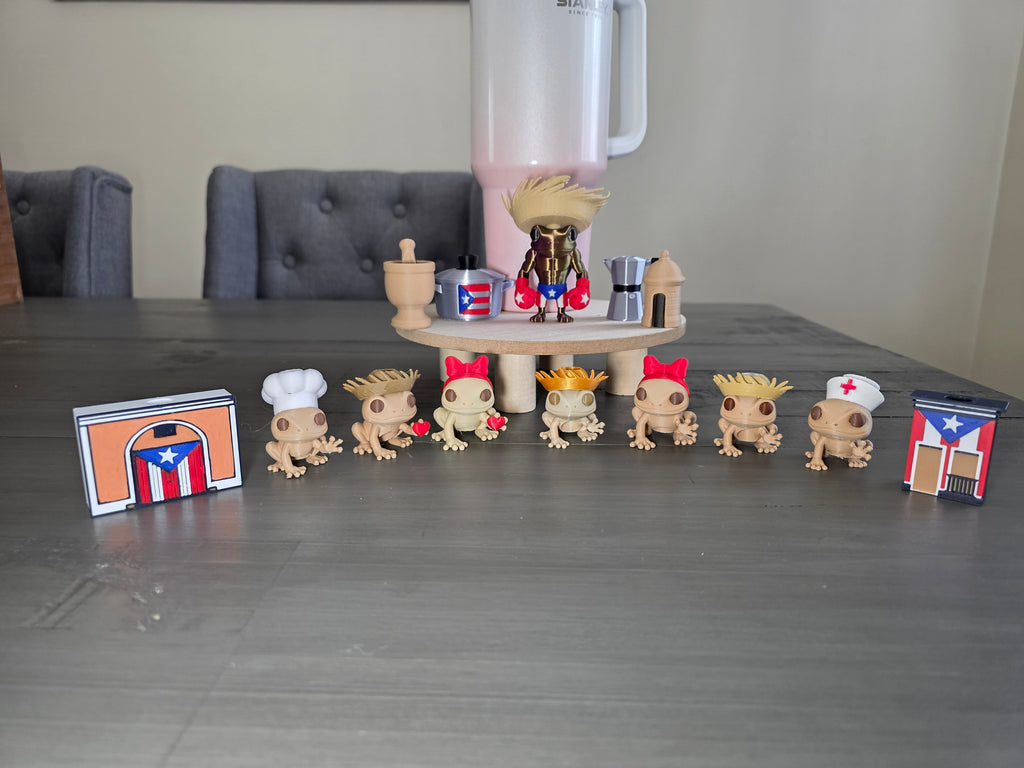 Puerto Rico Parranda Pack – 15pc 3D Printed Straw Charms | 10mm Straw Charms | Boricua Holiday Cup Accessories