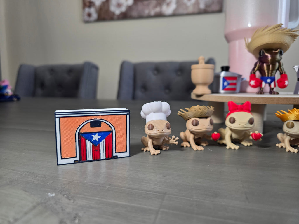 Puerto Rico Parranda Pack – 15pc 3D Printed Straw Charms | 10mm Straw Charms | Boricua Holiday Cup Accessories