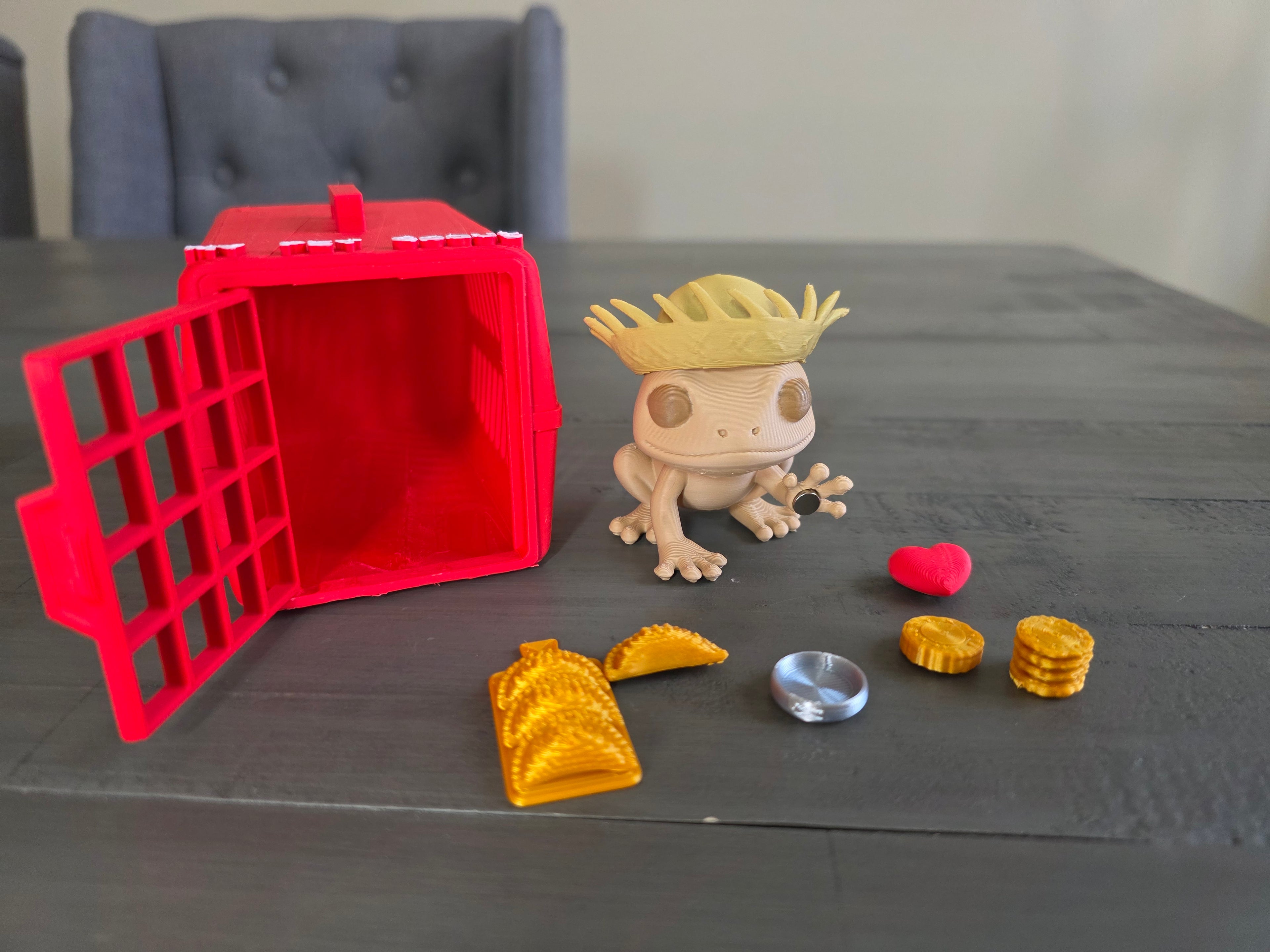 My Pet Coquí Playset | 3D Printed Puerto Rico Coquí Toy with Carrier & Accessories | Handmade PLA Collectible