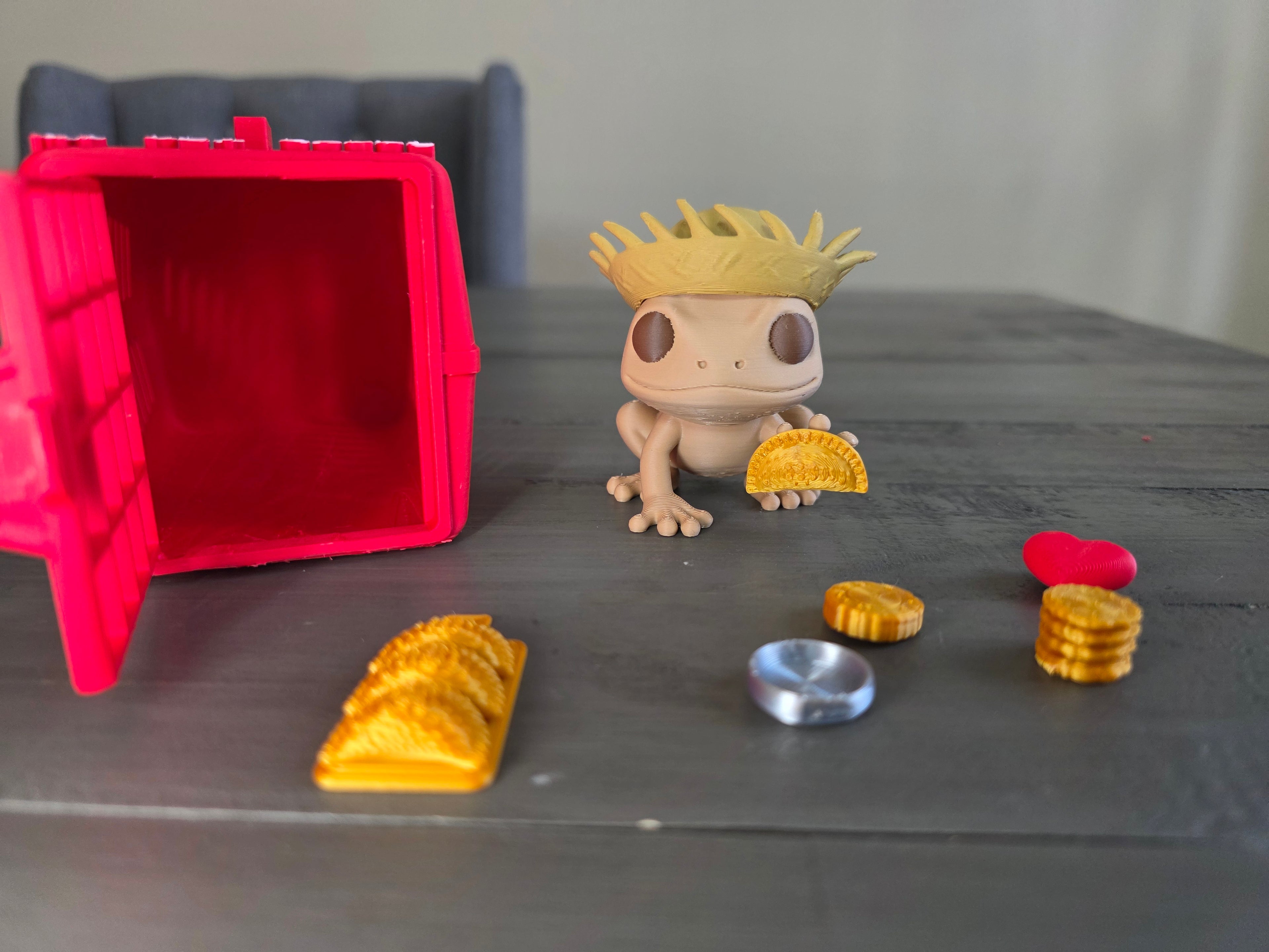 My Pet Coquí Playset | 3D Printed Puerto Rico Coquí Toy with Carrier & Accessories | Handmade PLA Collectible