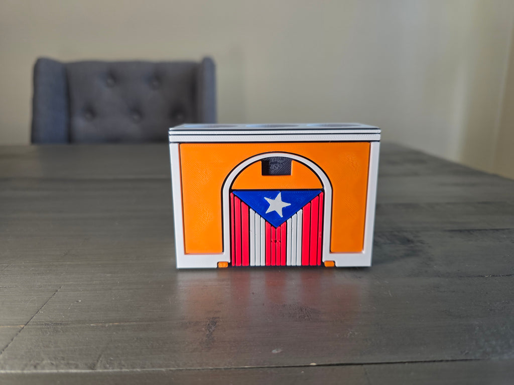 Puerto Rico Flag Bandera Callejón Pen Holder | San Juan Inspired Desk Organizer | 3D Printed PLA Decor