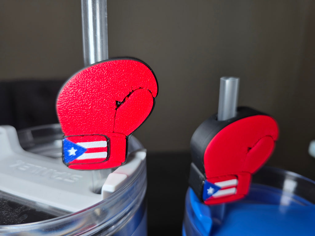 Puerto Rico Parade Themed Straw Charms – Pick Your Style | 3D Printed PLA 10mm Straw Toppers | Boricua Cup Accessories