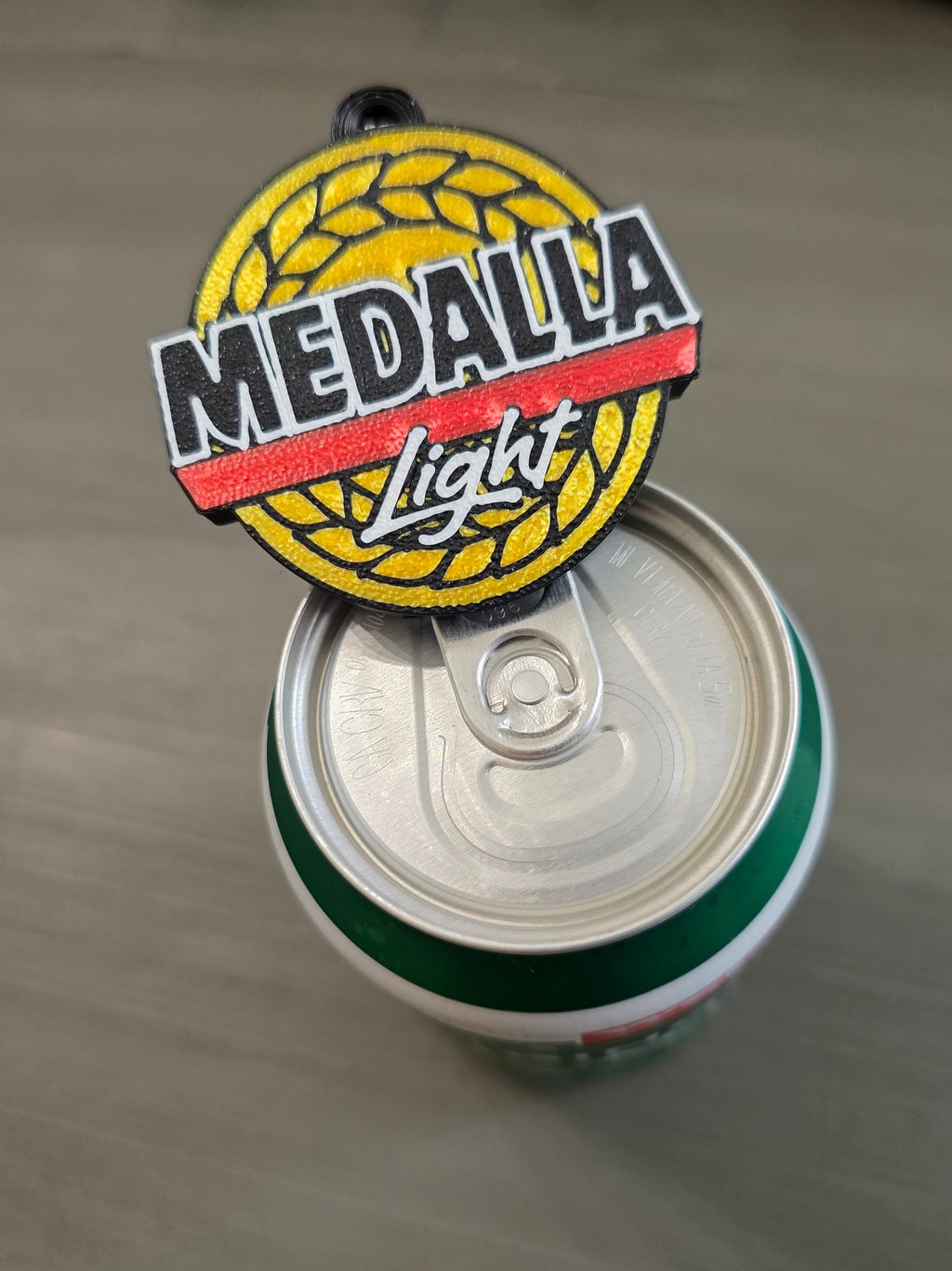 Puerto Rico Medalla Can Tab Opener Keychain | 3D Printed Drink Opener |