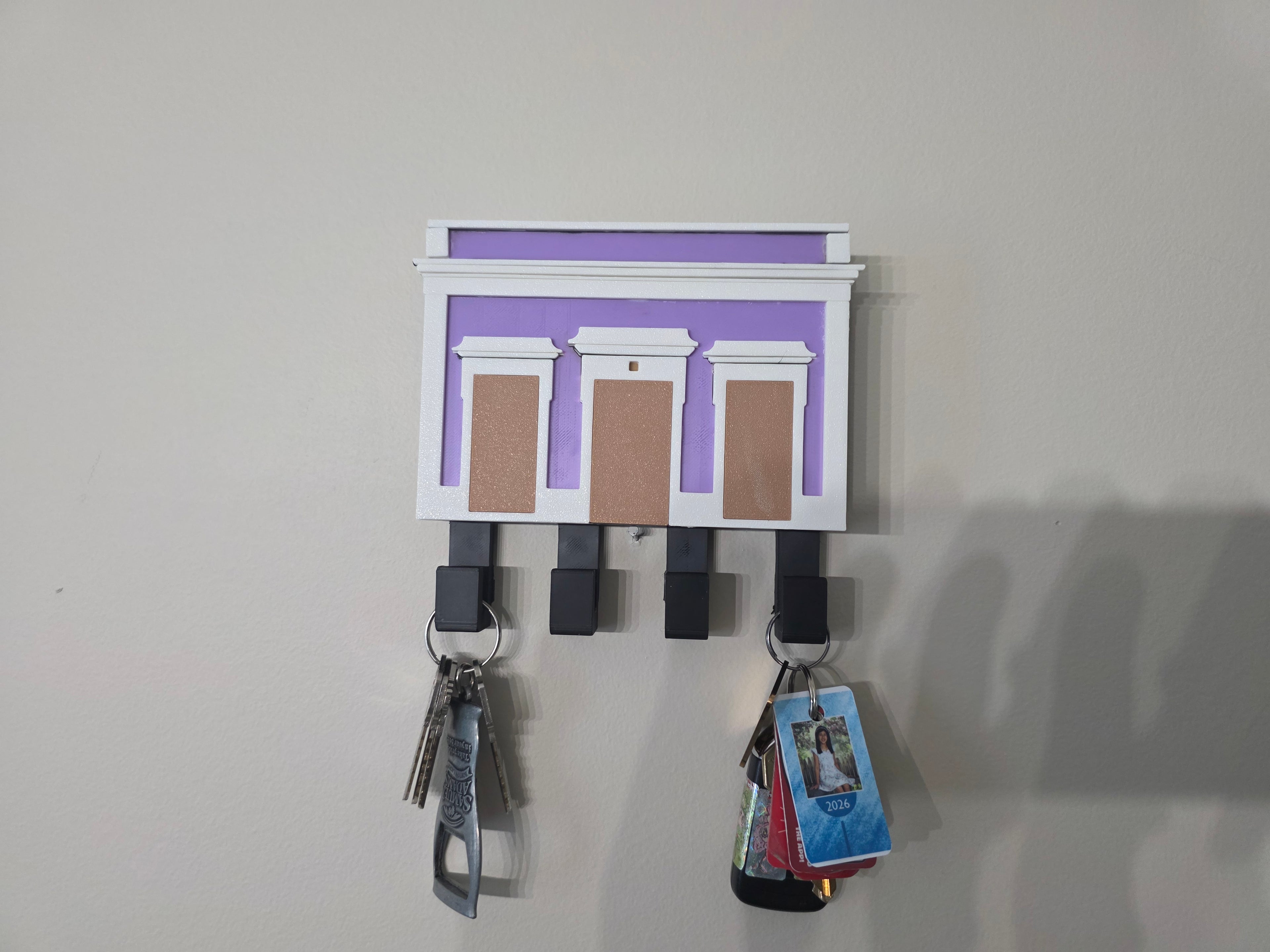 Puerto Rico San Juan Casita Key Holder | 3D Printed PLA Wall Key Rack | Old San Juan Inspired Home Decor | Entryway Organizer | Boricua Casa