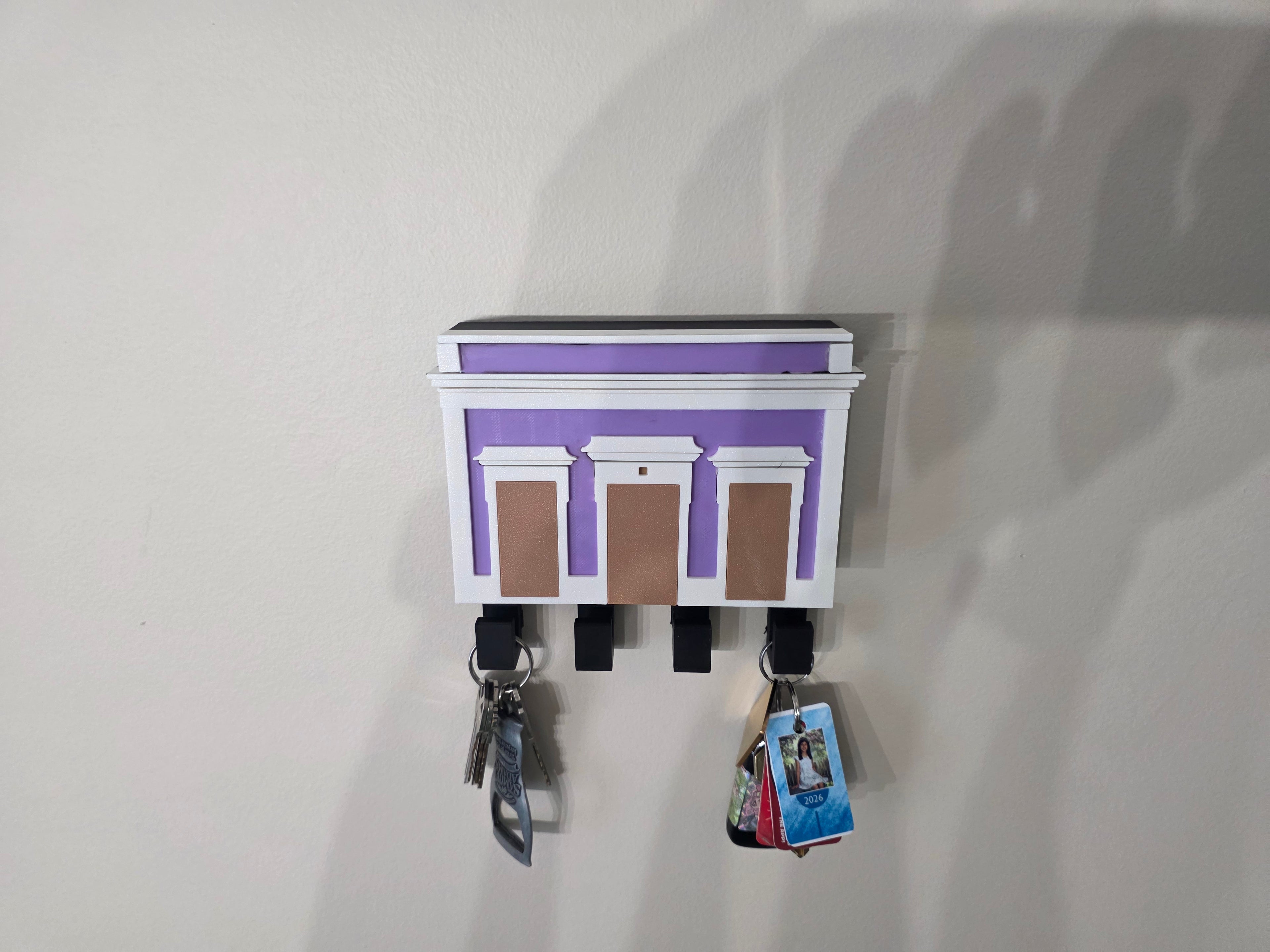 Puerto Rico San Juan Casita Key Holder | 3D Printed PLA Wall Key Rack | Old San Juan Inspired Home Decor | Entryway Organizer | Boricua Casa