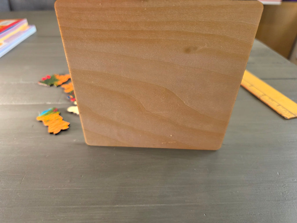 My First Puerto Rico Puzzle | 5-Piece 5x5 Laser Cut Wooden Puzzle | Coquí, Rooster, Pig, Jíbaro & Jíbarita | Boricua Gift
