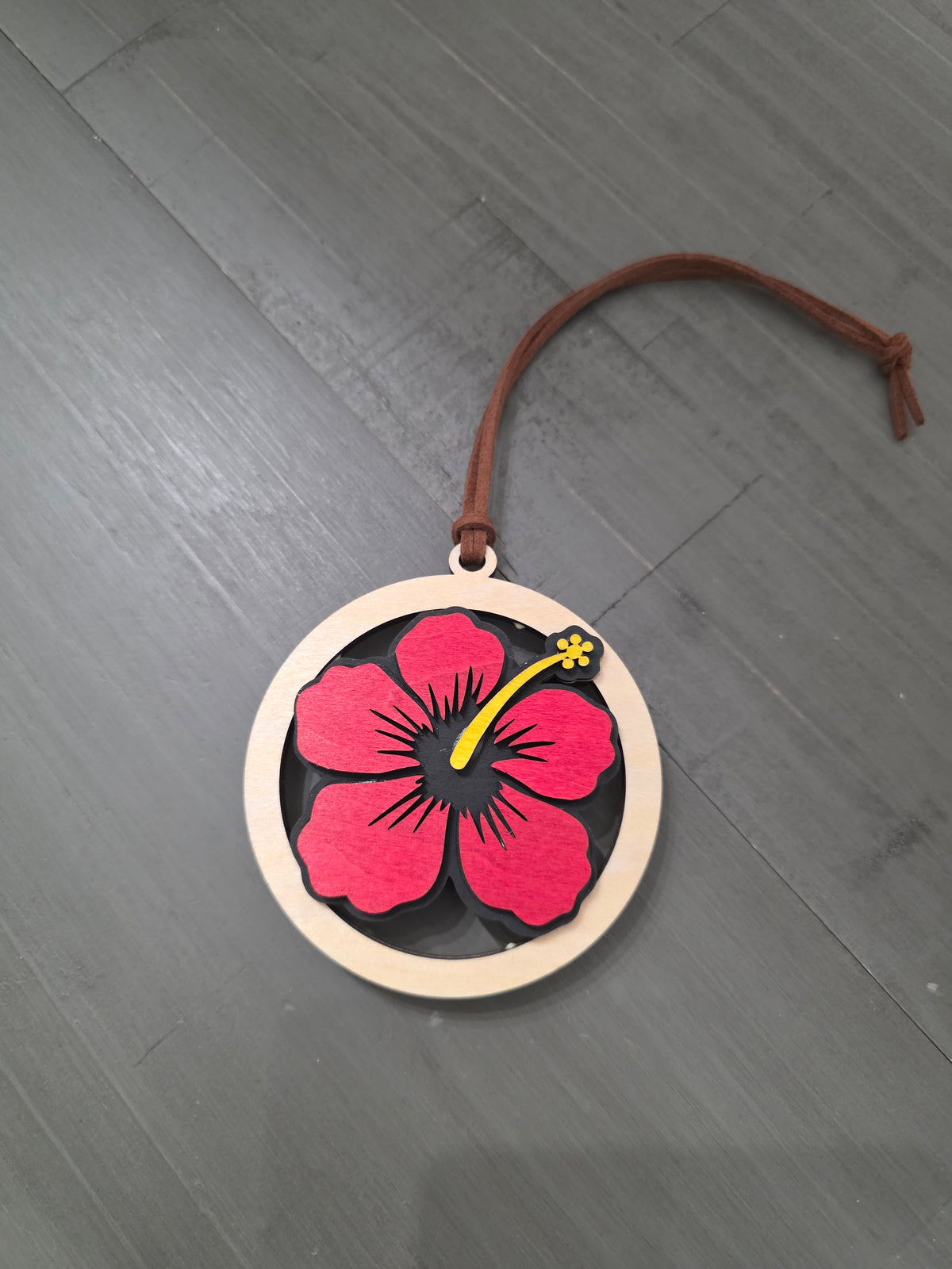 Puerto Rico Coquí Wooden Car or Tree Ornament (1 Per Pack) (Coquí Not Included)