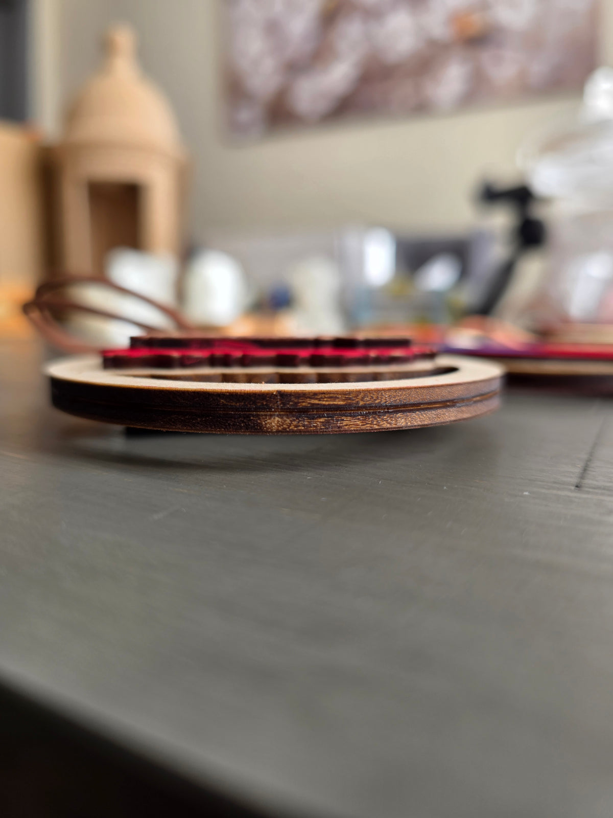 Puerto Rico Coquí Wooden Car or Tree Ornament (1 Per Pack) (Coquí Not Included)