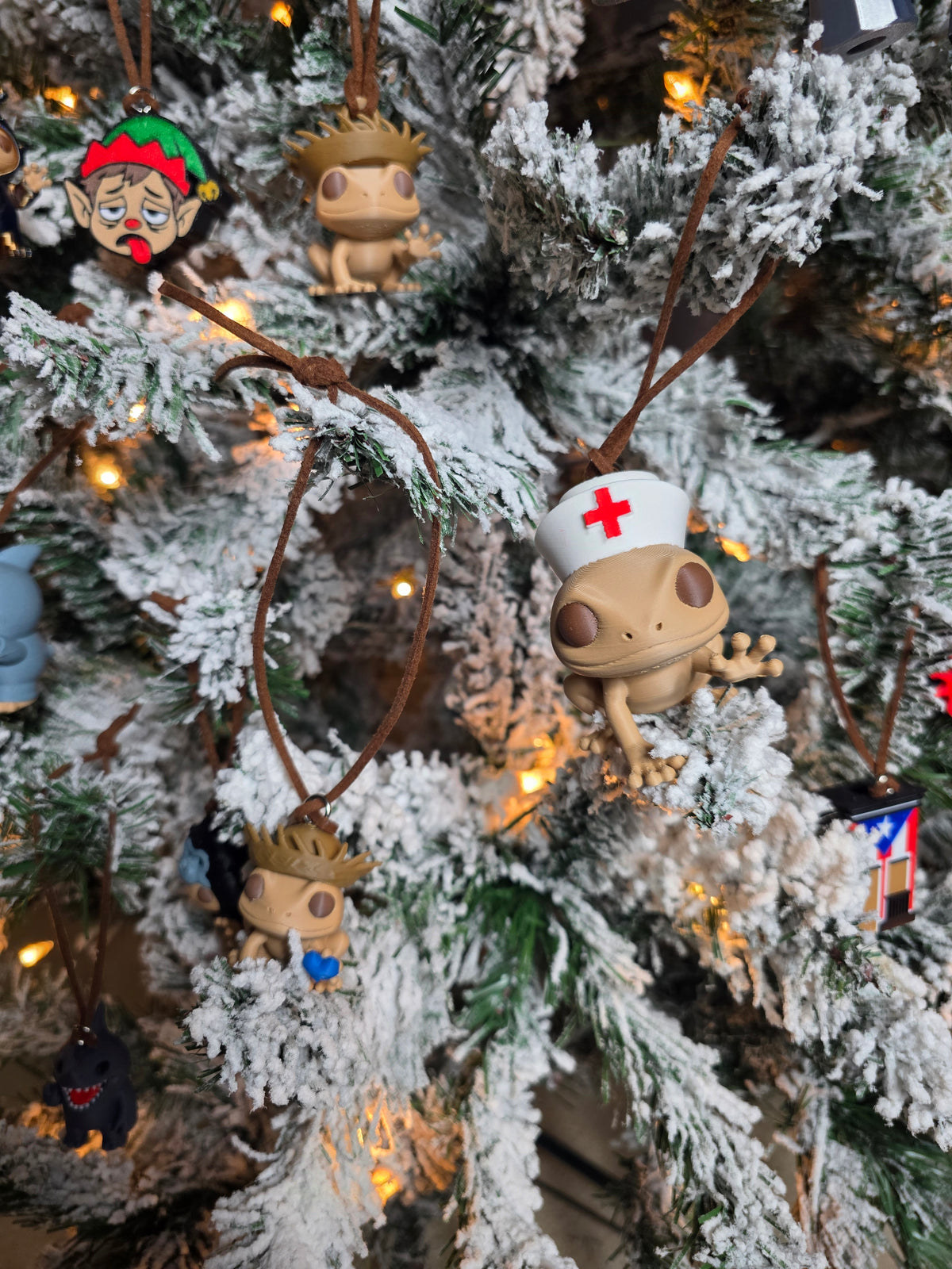 Puerto Rico Christmas Ornament, Boricua Holiday Ornament, Puerto Rican Food & Culture Decor, 3D Printed PR Gift (1 per pack)