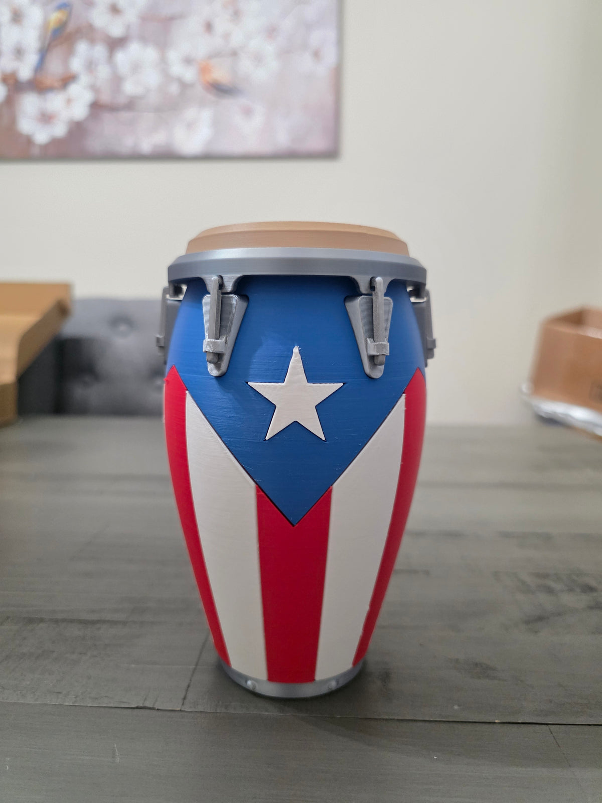 Puerto Rico Flag Conga Can Holder Or Limited Edition Glow in The Dark | 3D Printed PLA Soda Can Sleeve