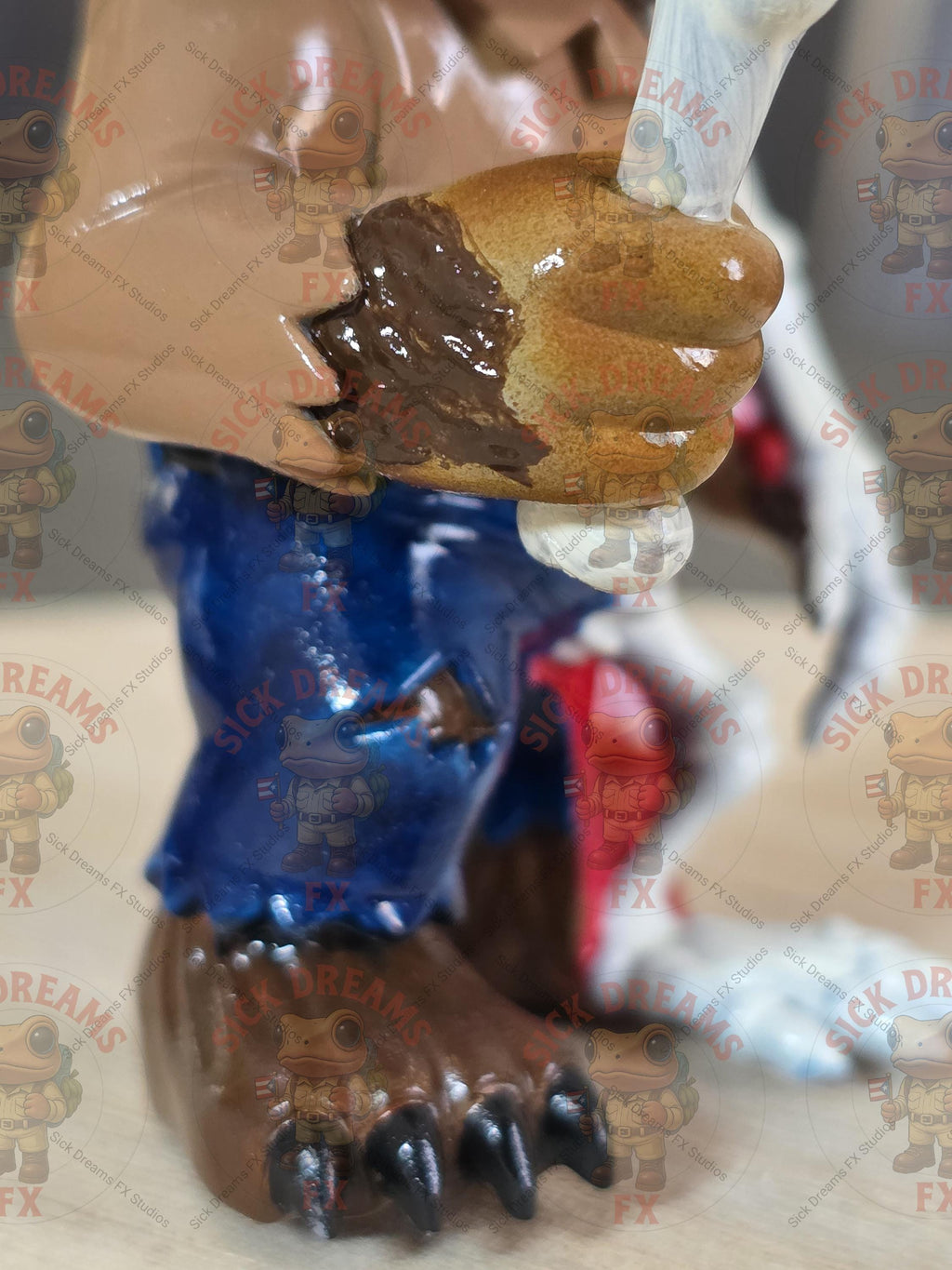 Coquí Werewolf Dissected Limited Edition Figurine | 3.5” Inch Resin 3D Printed Puerto Rican Frog Collectible | Halloween Horror Collectible