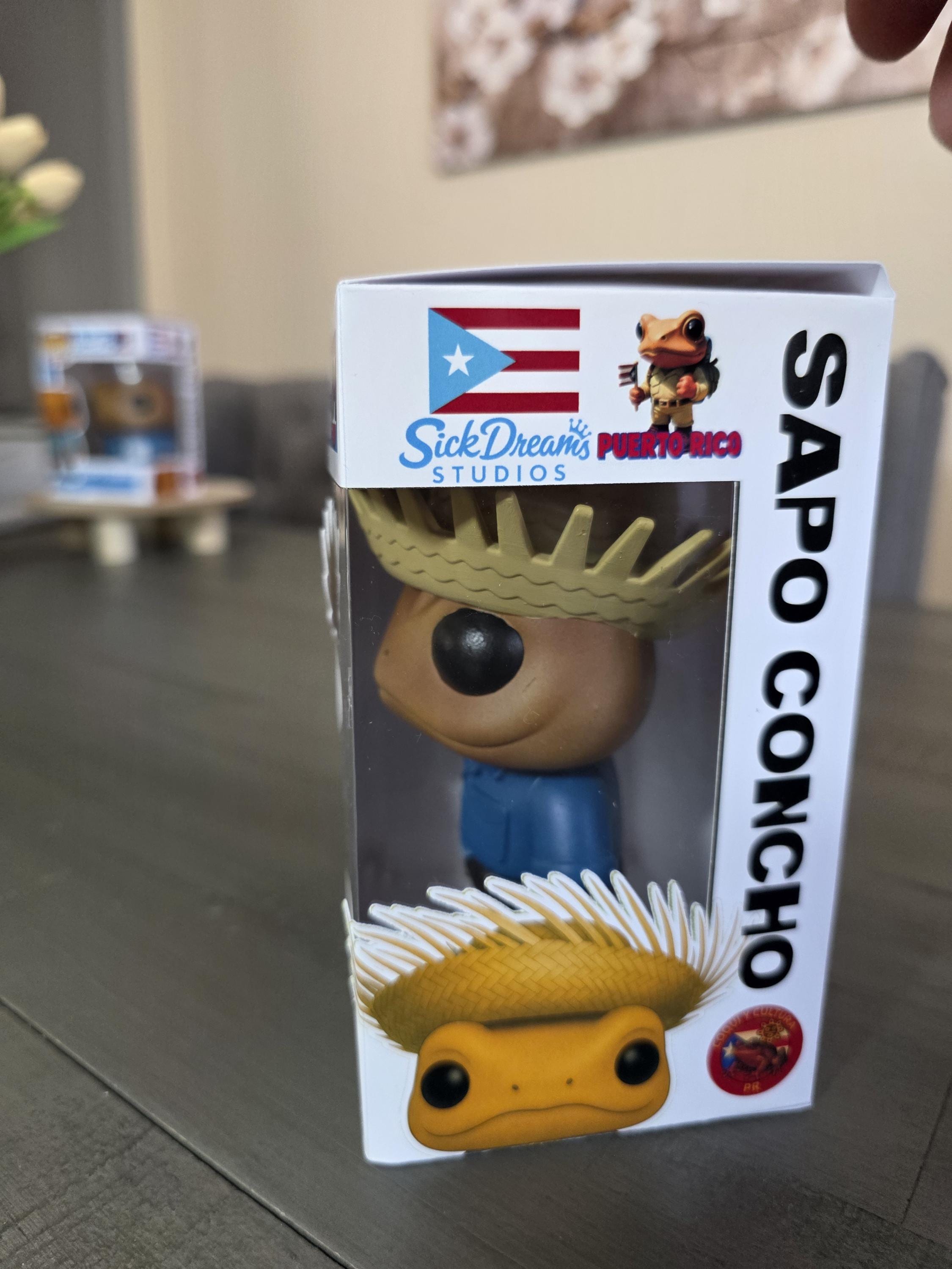 Sapo Concho Jibaro La Residencia Puerto Rico Custom Funko POP! Collectible Figure | 5 Inch ABS Resin | Limited Edition Handmade Toy