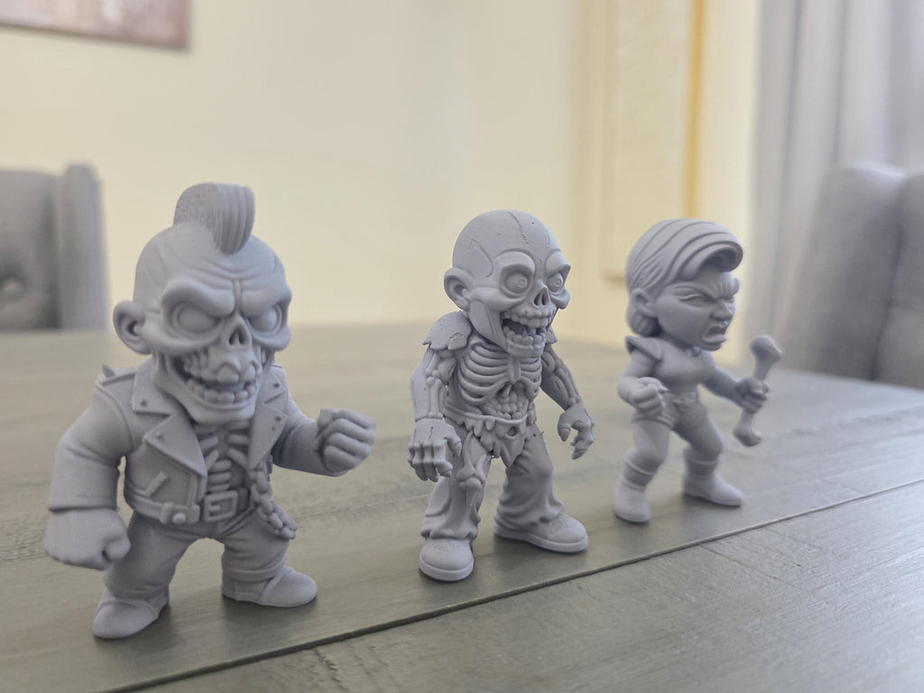 Return Of The Living Dead - Return Of The Living Zombies: Series 1 - 3 Pack Zombie Inspired Horror Toy Figure DIY Blank