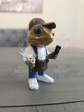 Coquí Barbero | 3” Puerto Rican Barber Figurine | ABS Resin Collectible | Handmade Boricua Craft